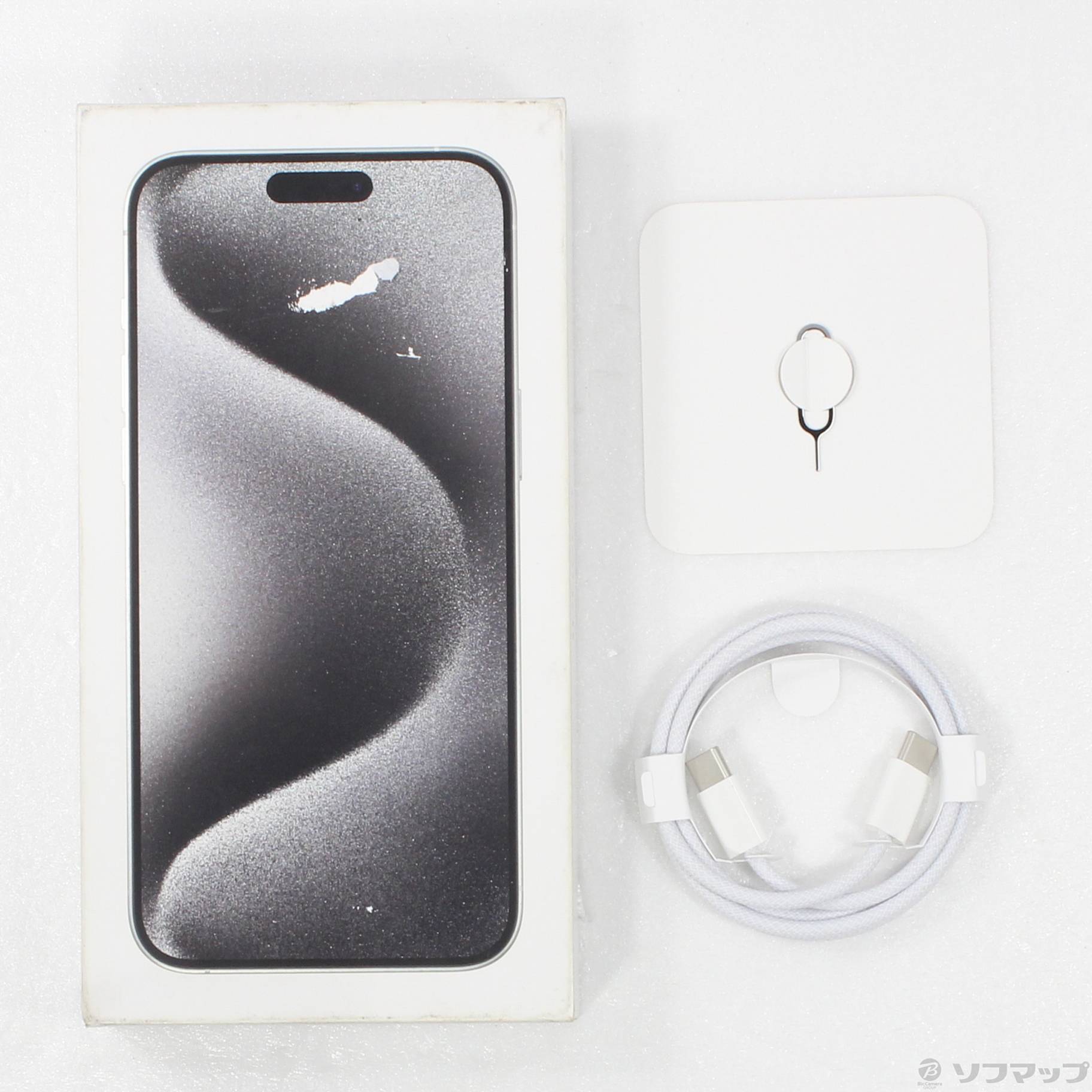 中古】〔展示品〕 iPhone15 Pro Max 256GB ホワイトチタニウム 3M741J