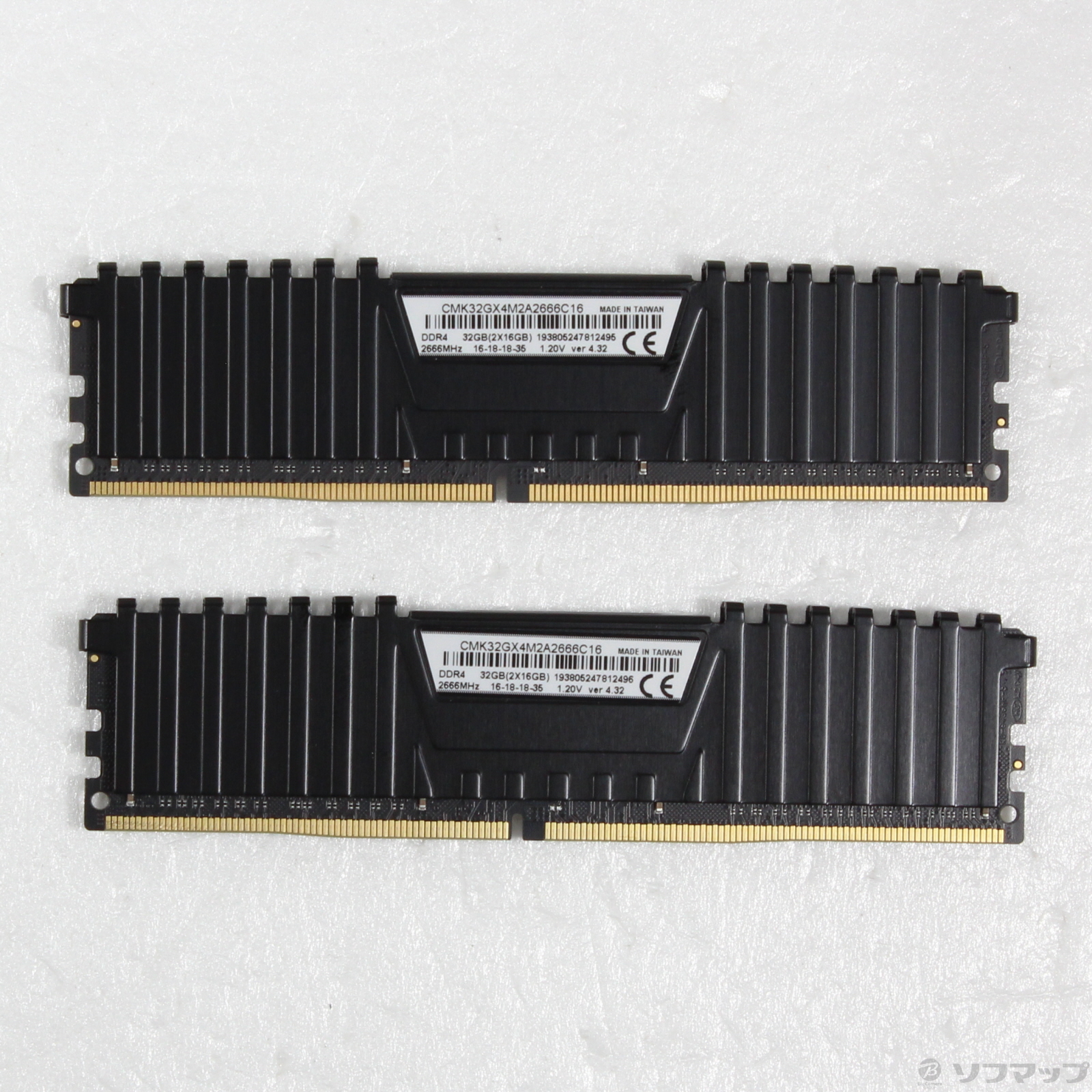 中古】CMK32GX4M2A2666C16 ［288P PC4-21300(DDR4-2666) 32GB(16GB×2枚
