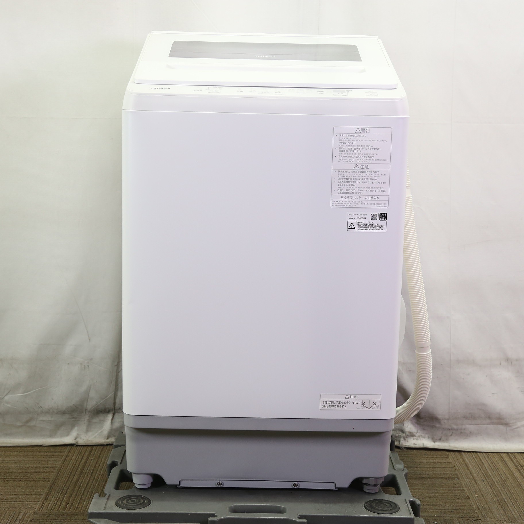 中古】〔中古品〕 全自動洗濯機 ビートウォッシュ ホワイト BW-V100M-W 