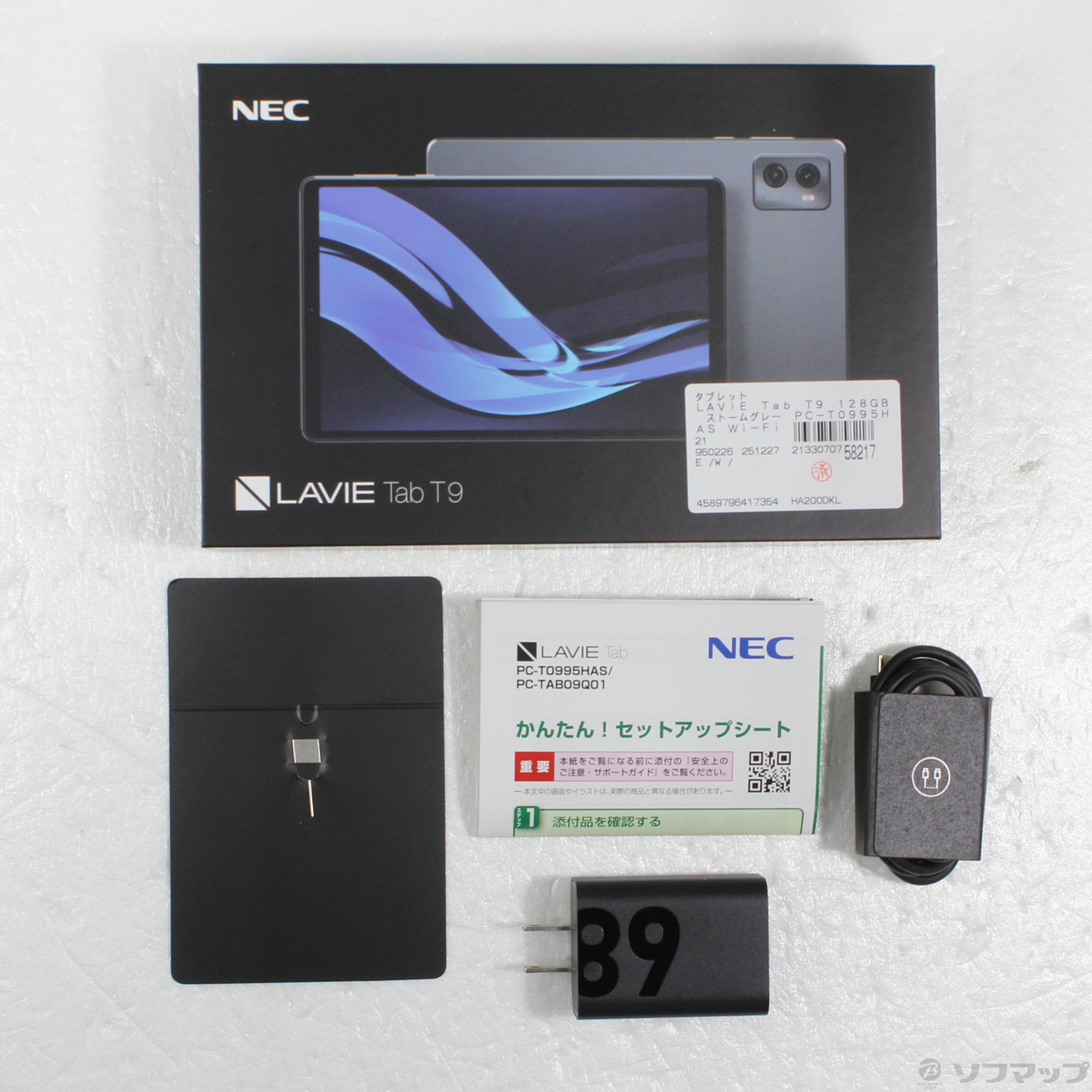 中古】LAVIE Tab T9 128GB ストームグレー PC-T0995HAS Wi-Fi