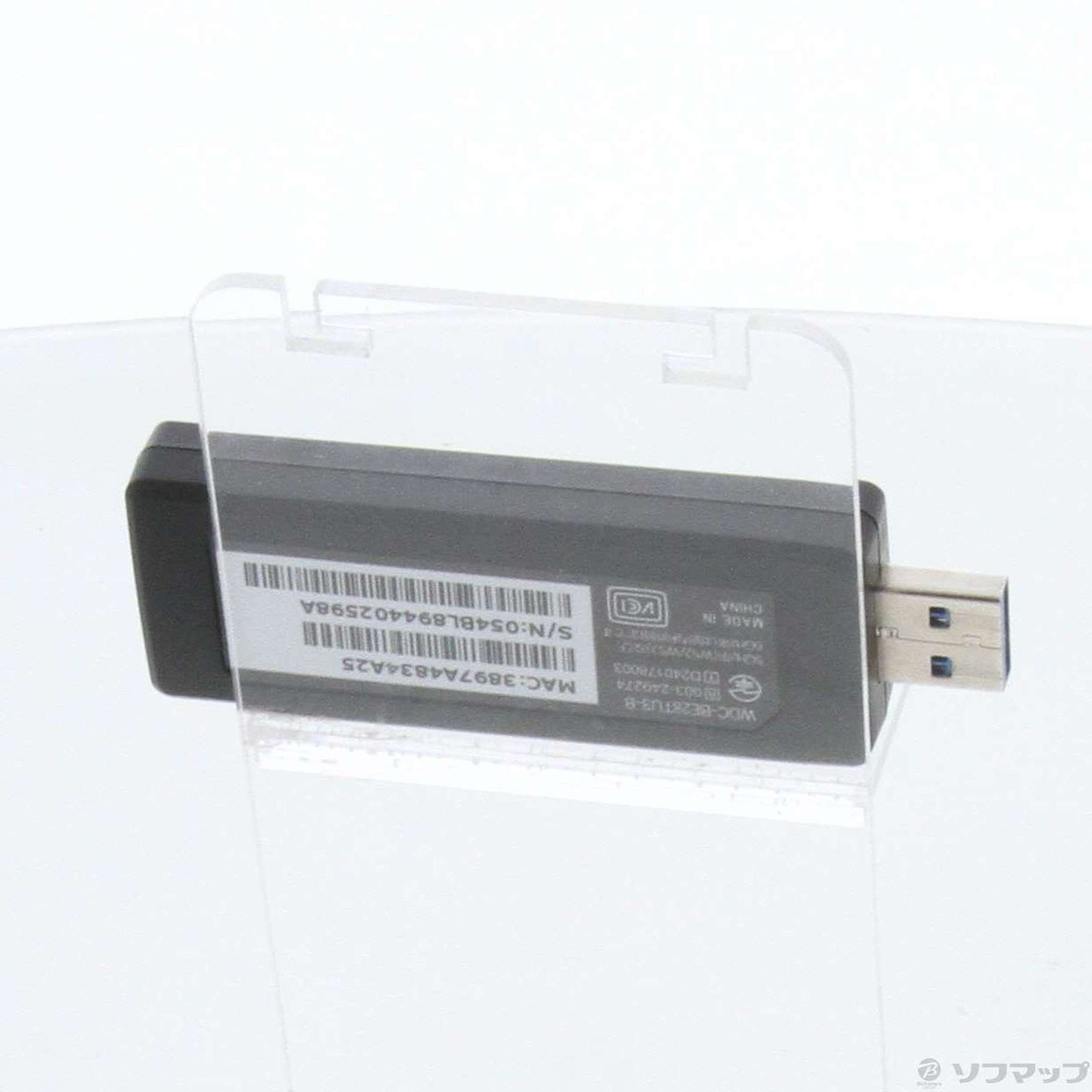 中古】Wi-Fi 7 USB 5Gbps対応 2880Mbps無線LANアダプター WDC-BE28TU3