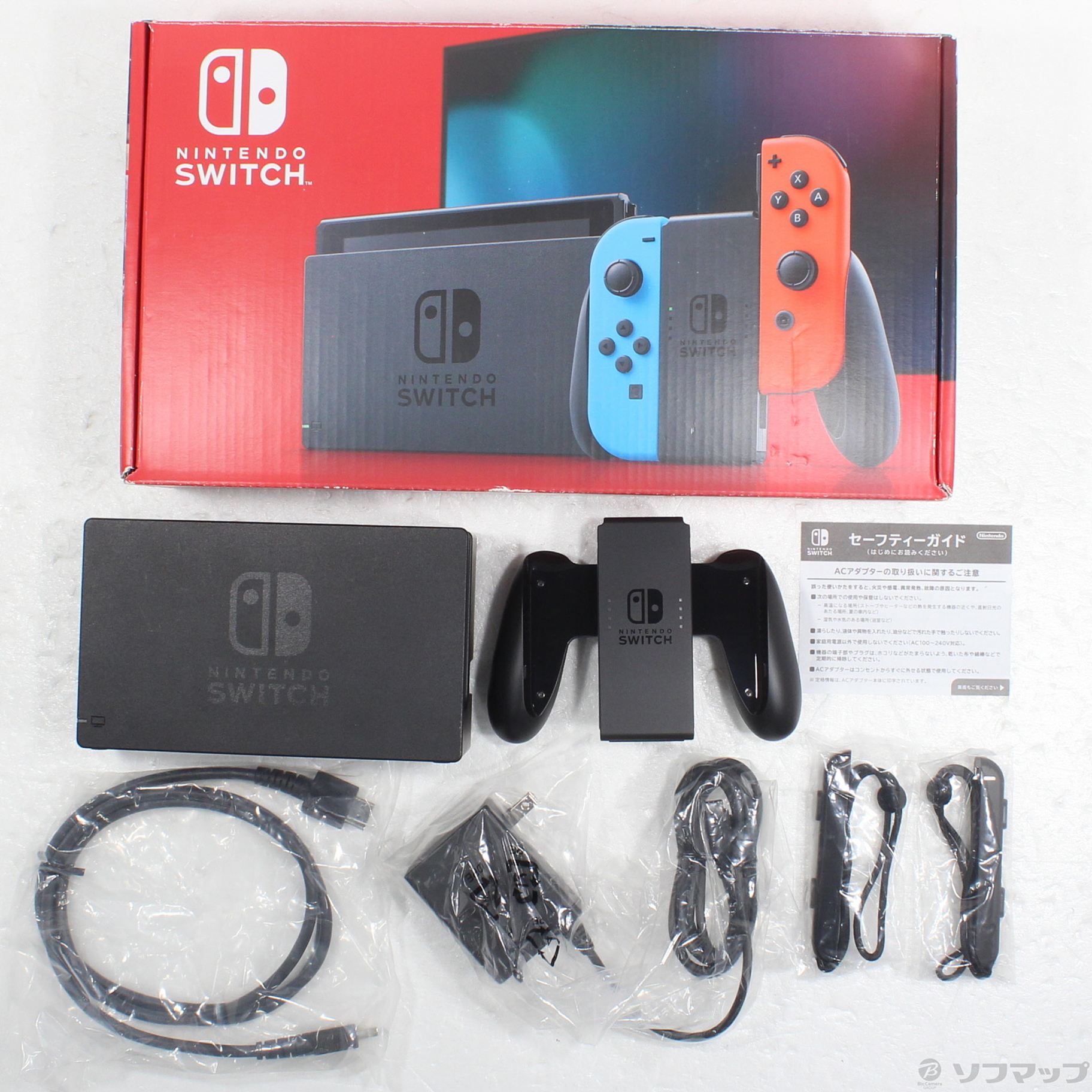 中古】Nintendo Switch Joy-Con (L) ネオンブルー／ (R) ネオンレッド