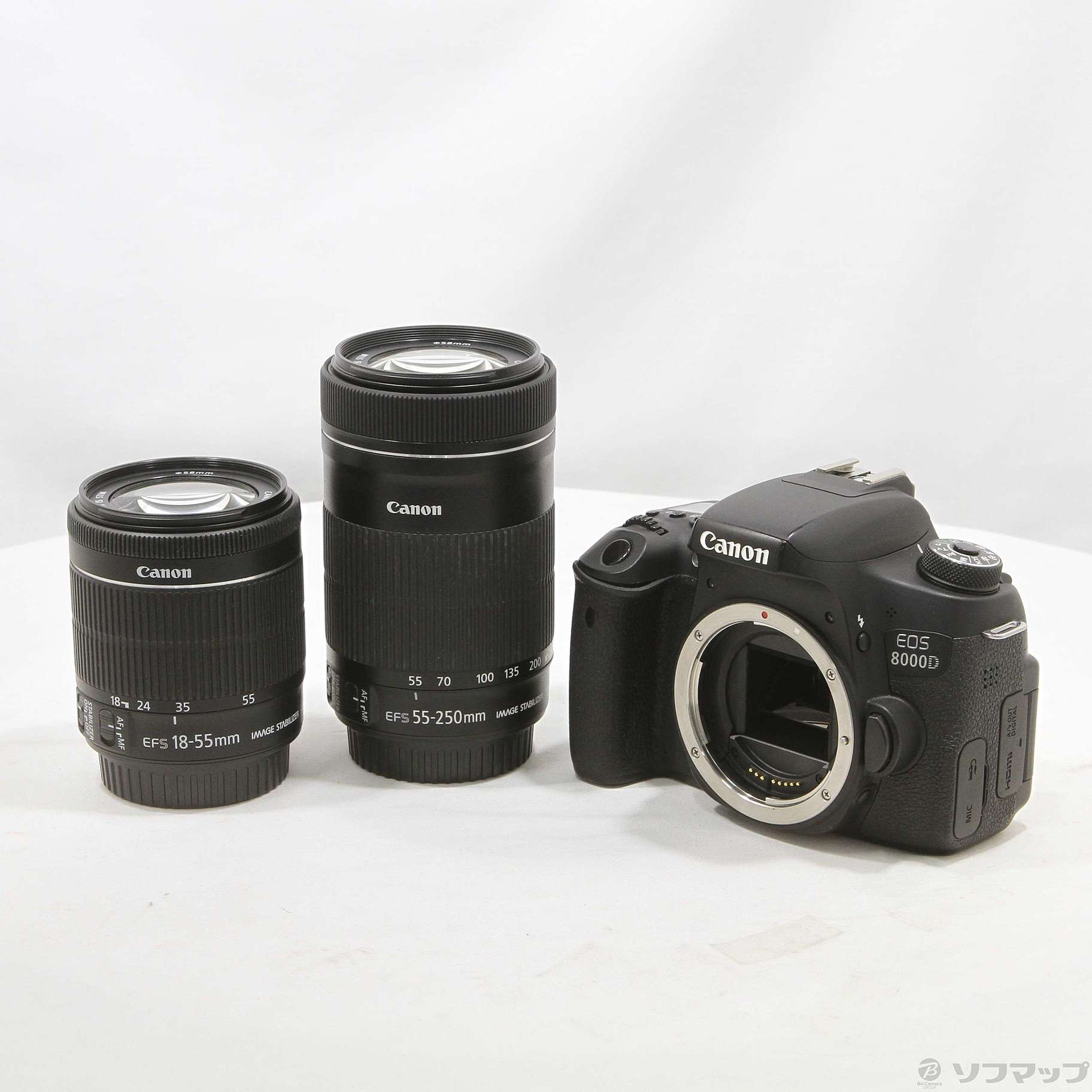 中古】EOS 8000D ダブルズームキット (2420万画素／SDXC