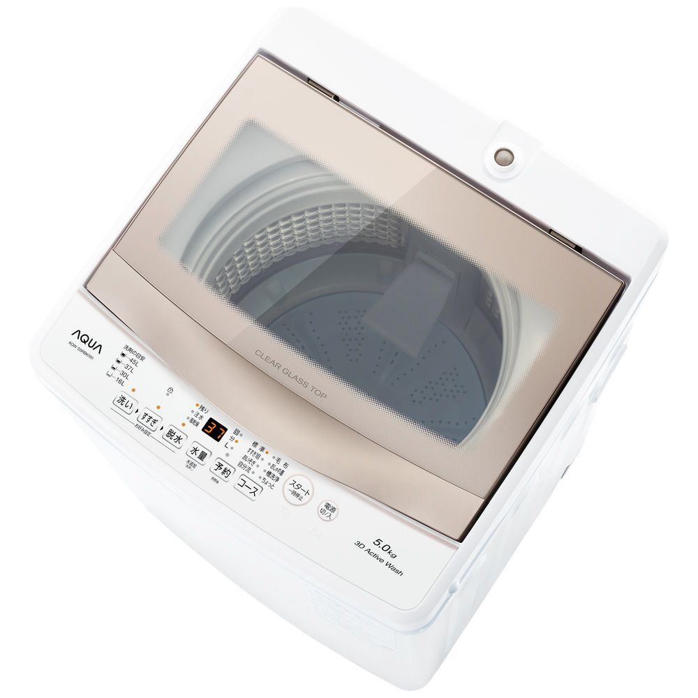 中古】〔展示品〕 全自動洗濯機 ホワイト AQW-S5RBK(W) ［洗濯5.0kg