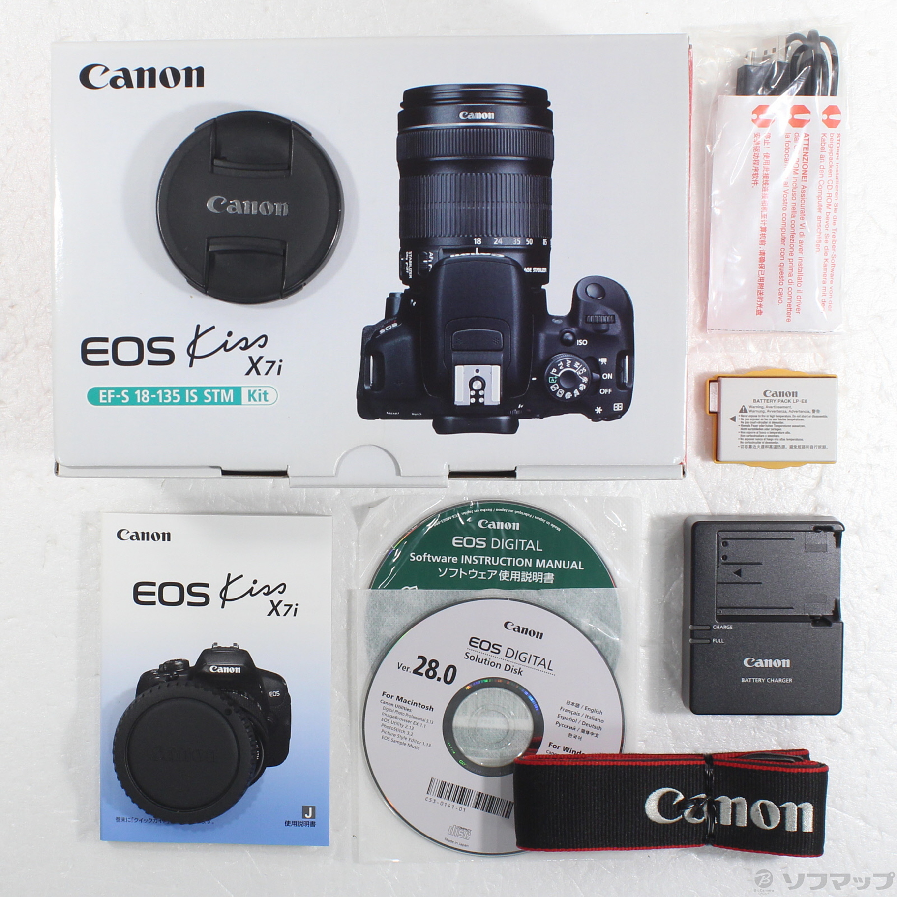 中古】EOS Kiss X7i EF-S18-135IS STM レンズキット [2133071118195