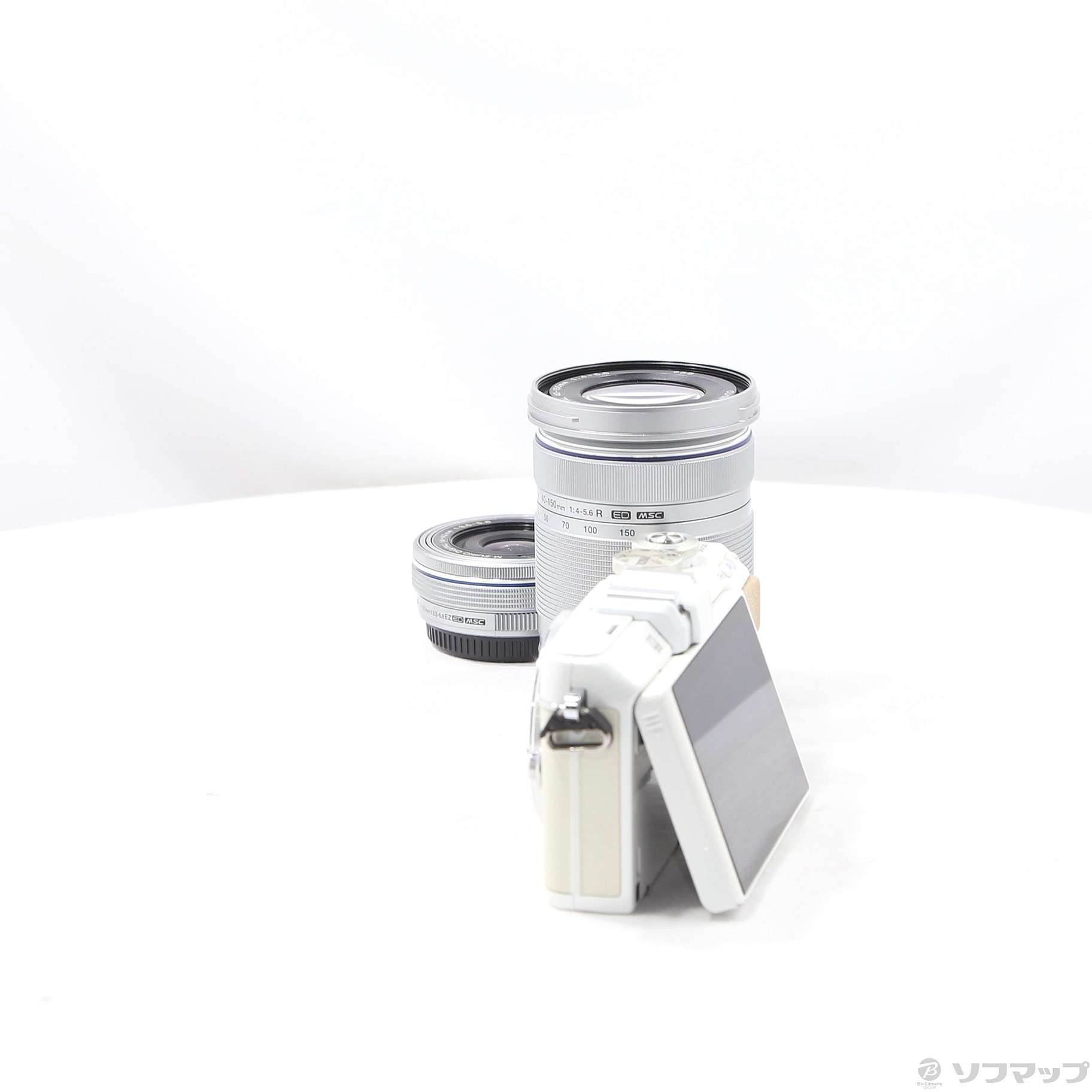 中古】PEN Lite E-PL7 EZダブルズームキット ホワイト [2133071139954