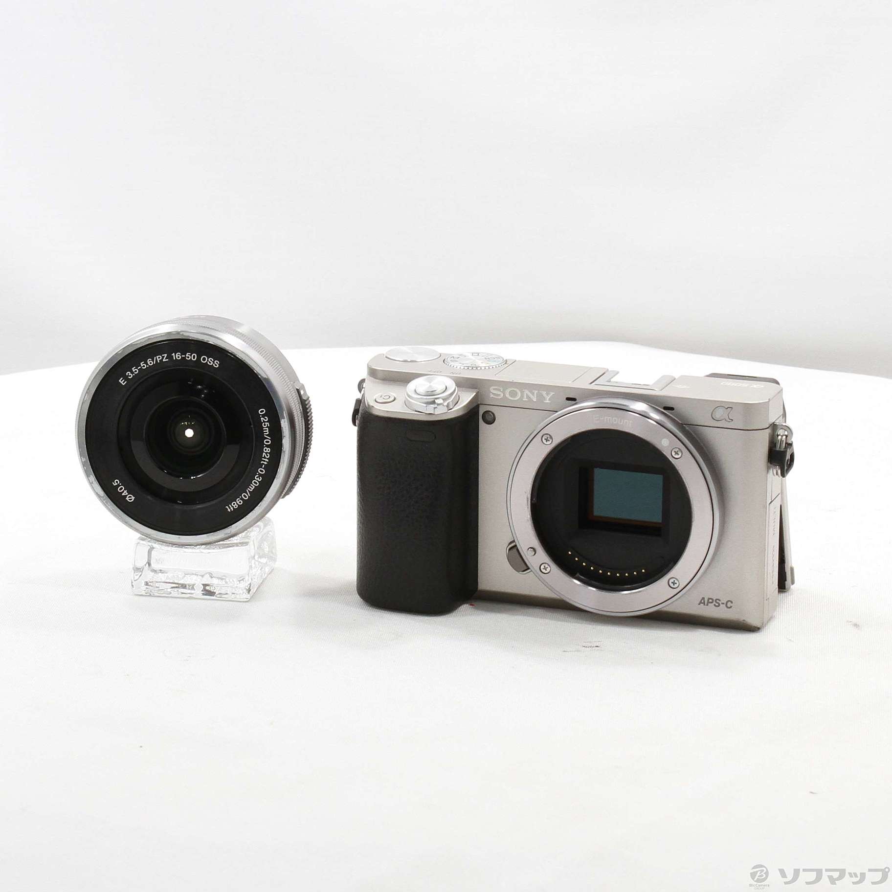 ソニー α6000 パワーズームレンズキット シルバー 美品中古 おまけあり