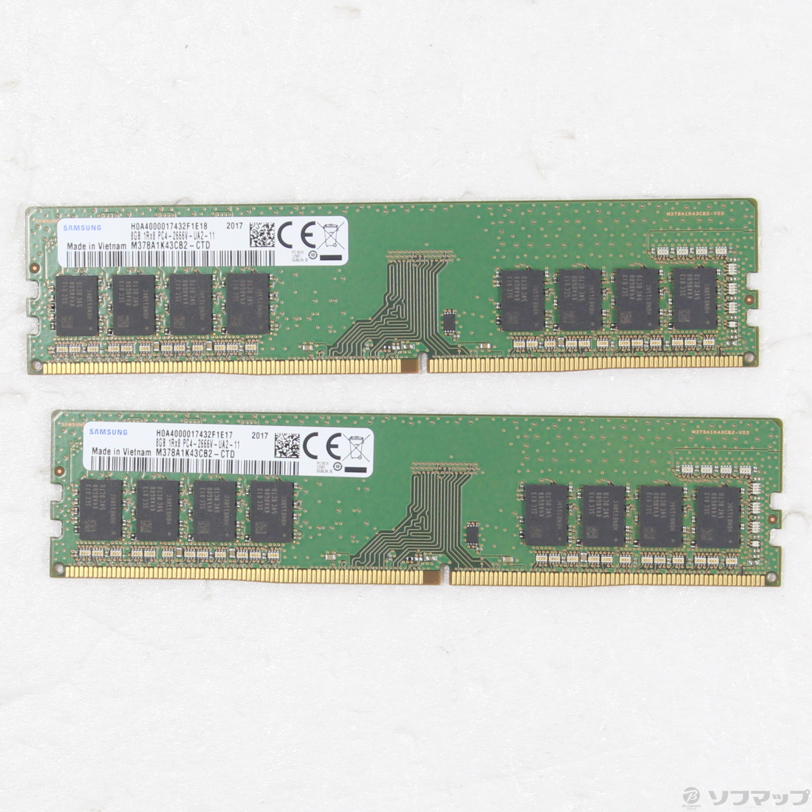 中古】288P PC4-21300 DDR4-2666 16GB 8GB×2枚組 [2133071364752 