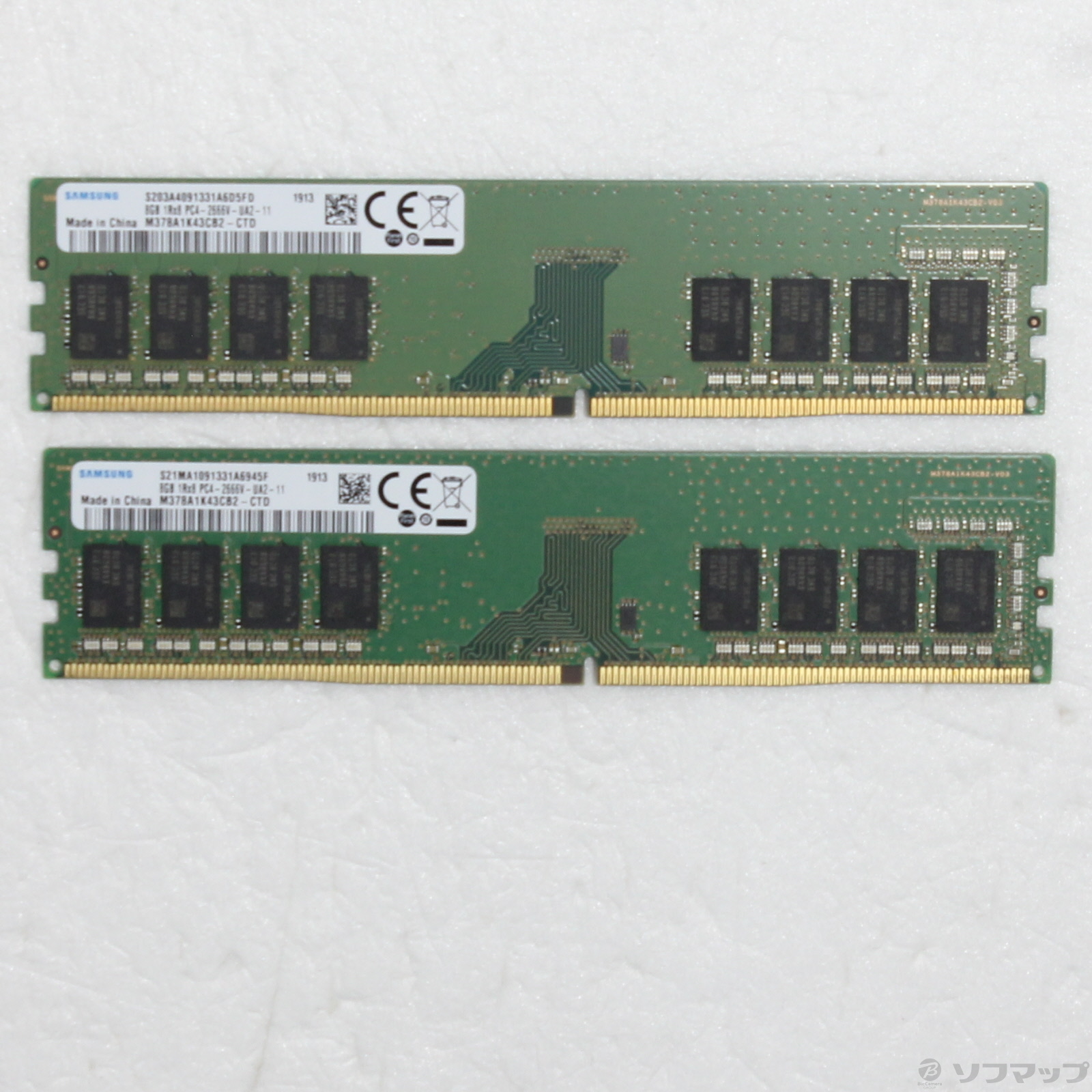 中古】288P PC4-21300 DDR4-2666 16GB 8GB×2枚組 ［288P PC4-21300 
