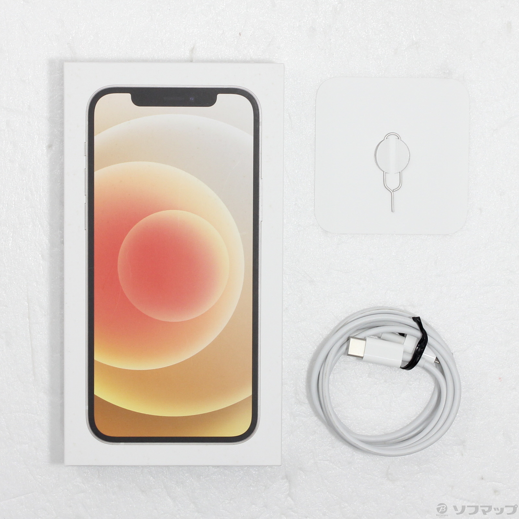 中古】iPhone12 64GB ホワイト MGHP3J／A SIMフリー [2133071445710