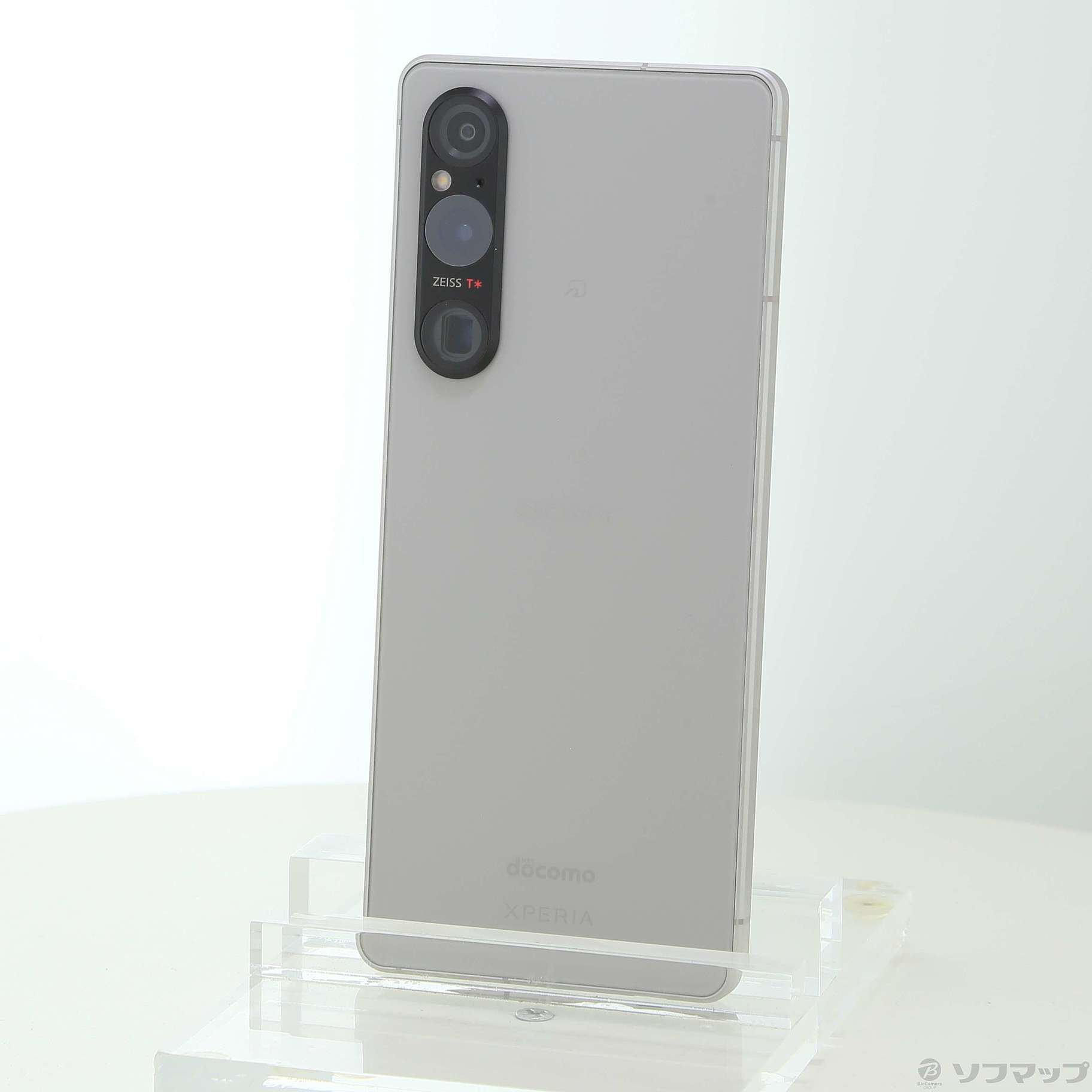 中古】Xperia 1 V 256GB プラチナシルバー SO-51D docomo SIMフリー