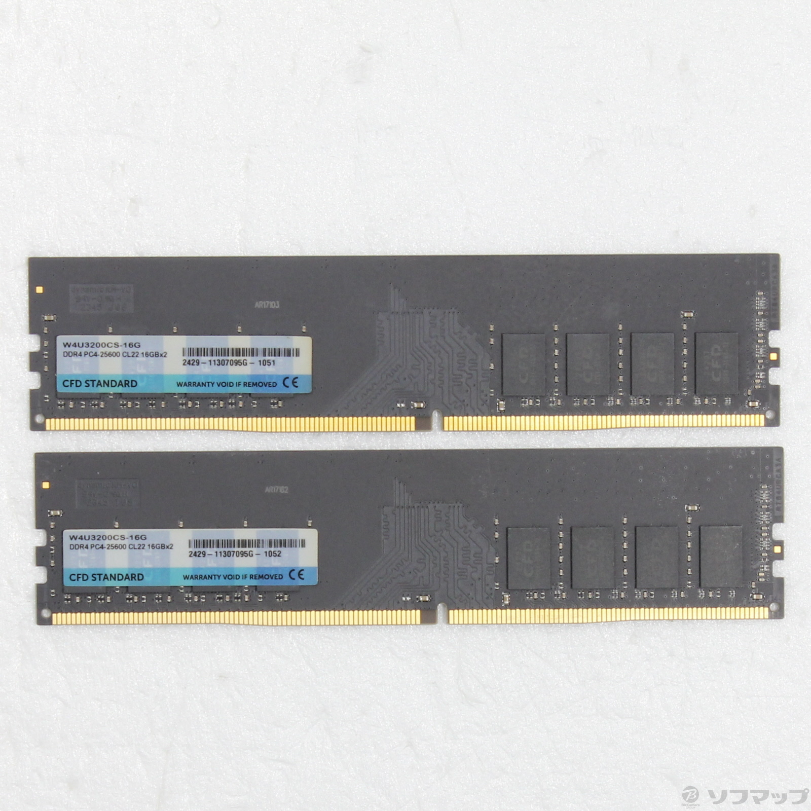 W4U3200CS-16G 32GB （2枚×16GB） DDR4 増設メモリ Standard DDR4-3200