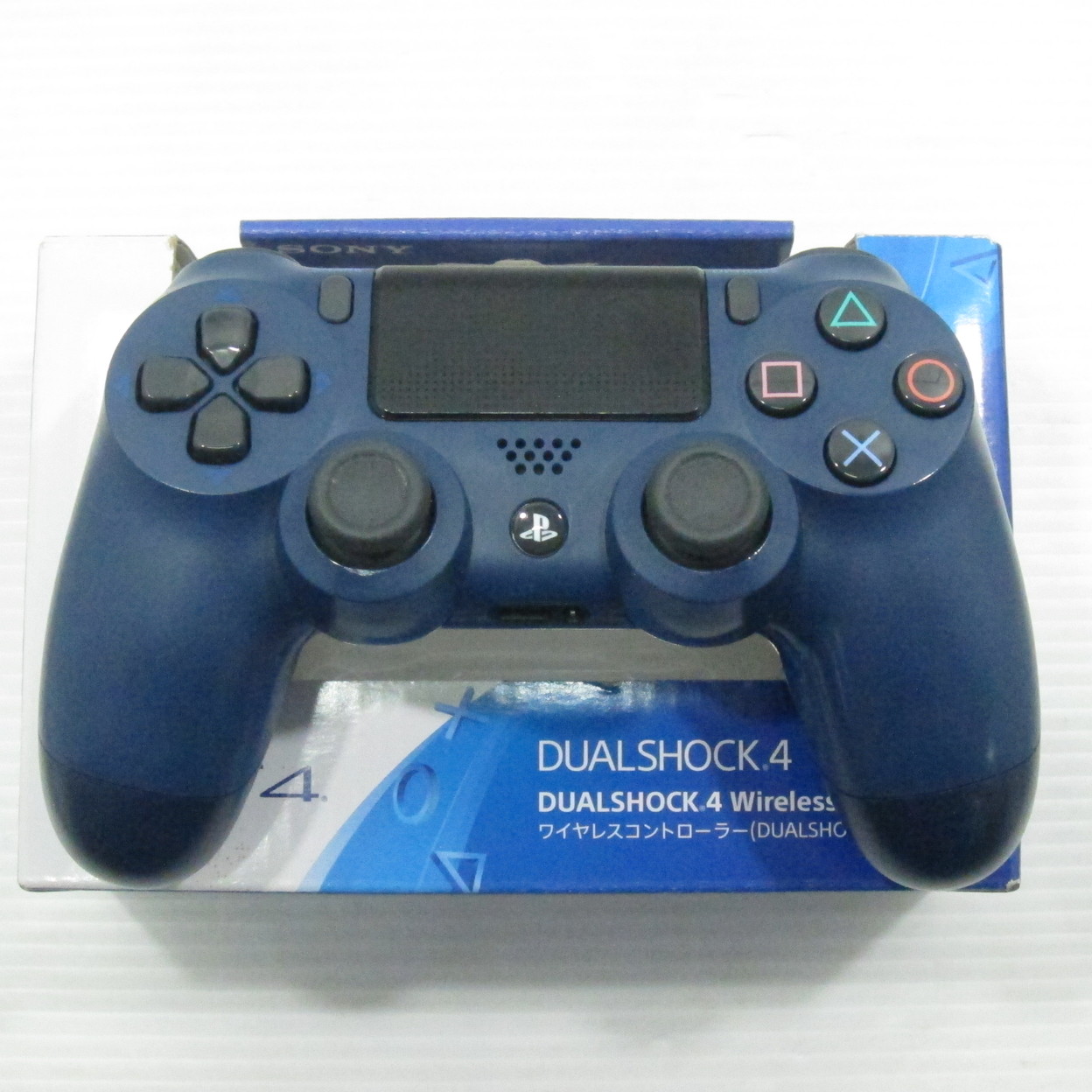 中古】ワイヤレスコントローラー DUALSHOCK4 ミッドナイト・ブルー