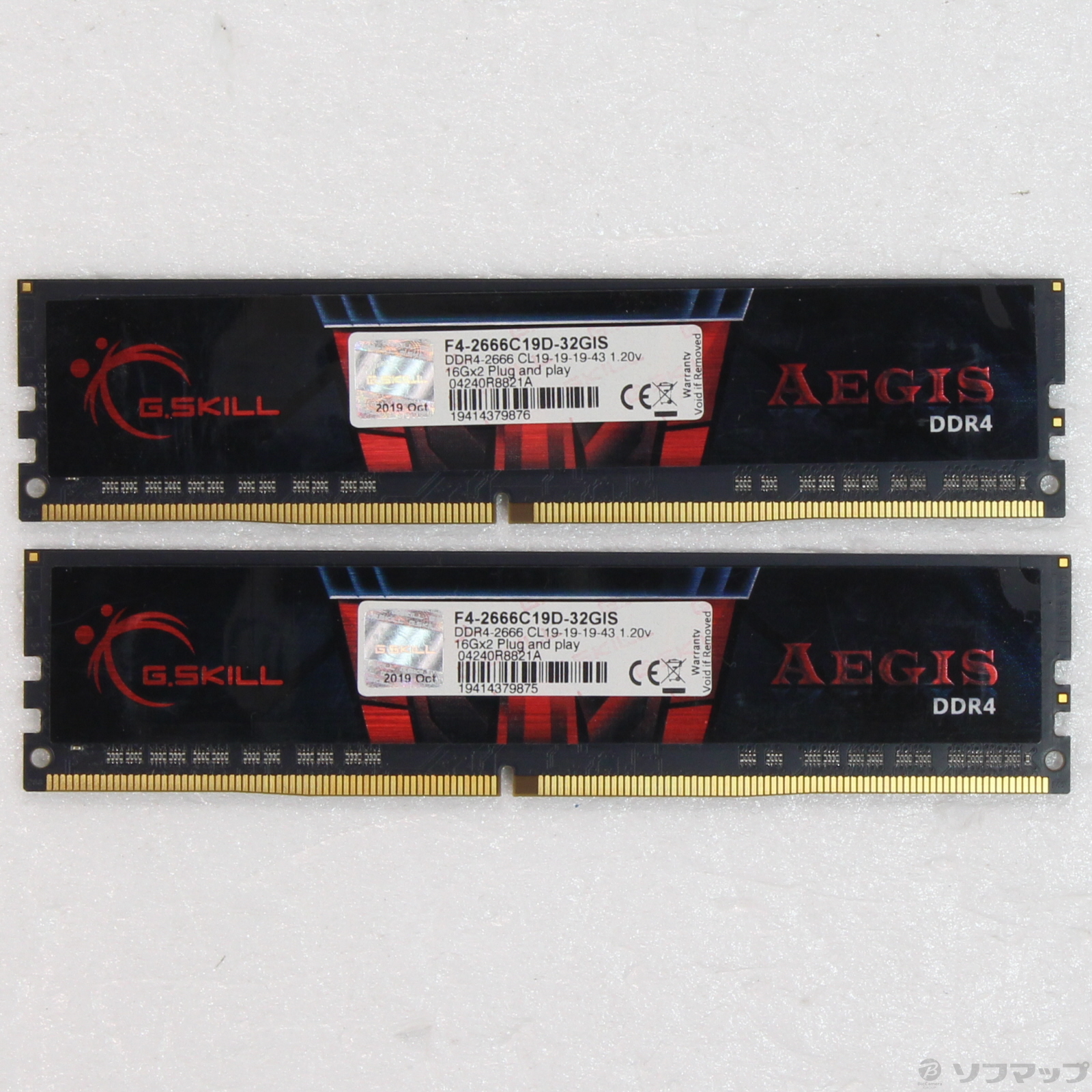 中古】288P PC4-21300 DDR4-2666 32GB 16GB×2枚組 [2133072155830 