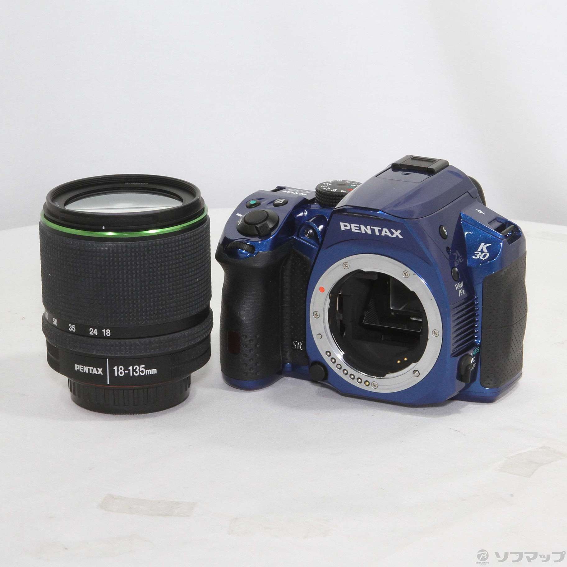 中古】K-30 (クリスタルブルー)18-135WRキット (1628万画素／SDXC 
