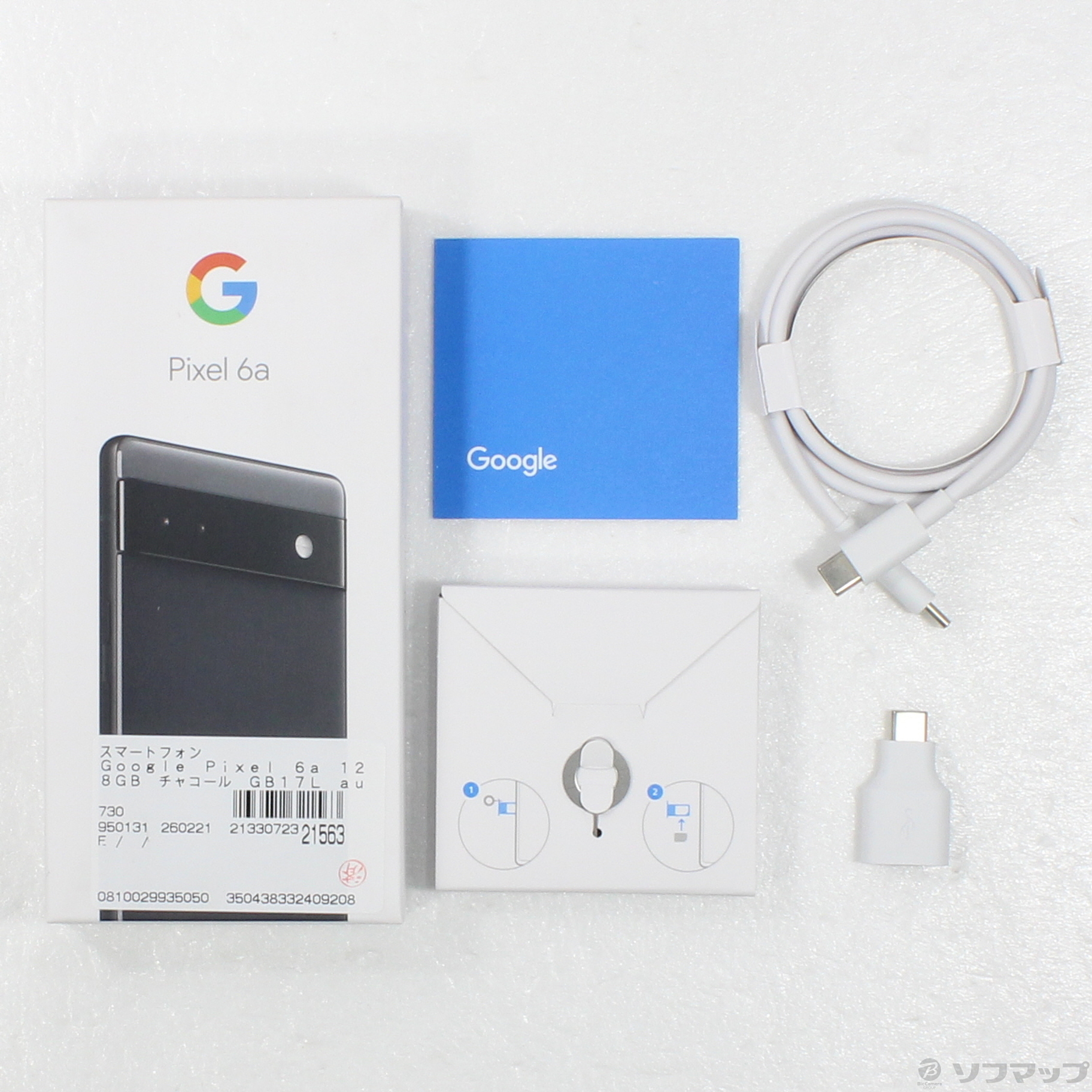 Googlepixel6a 128GB simフリー版(au)チャコール 中古Google Pixel 6a 
