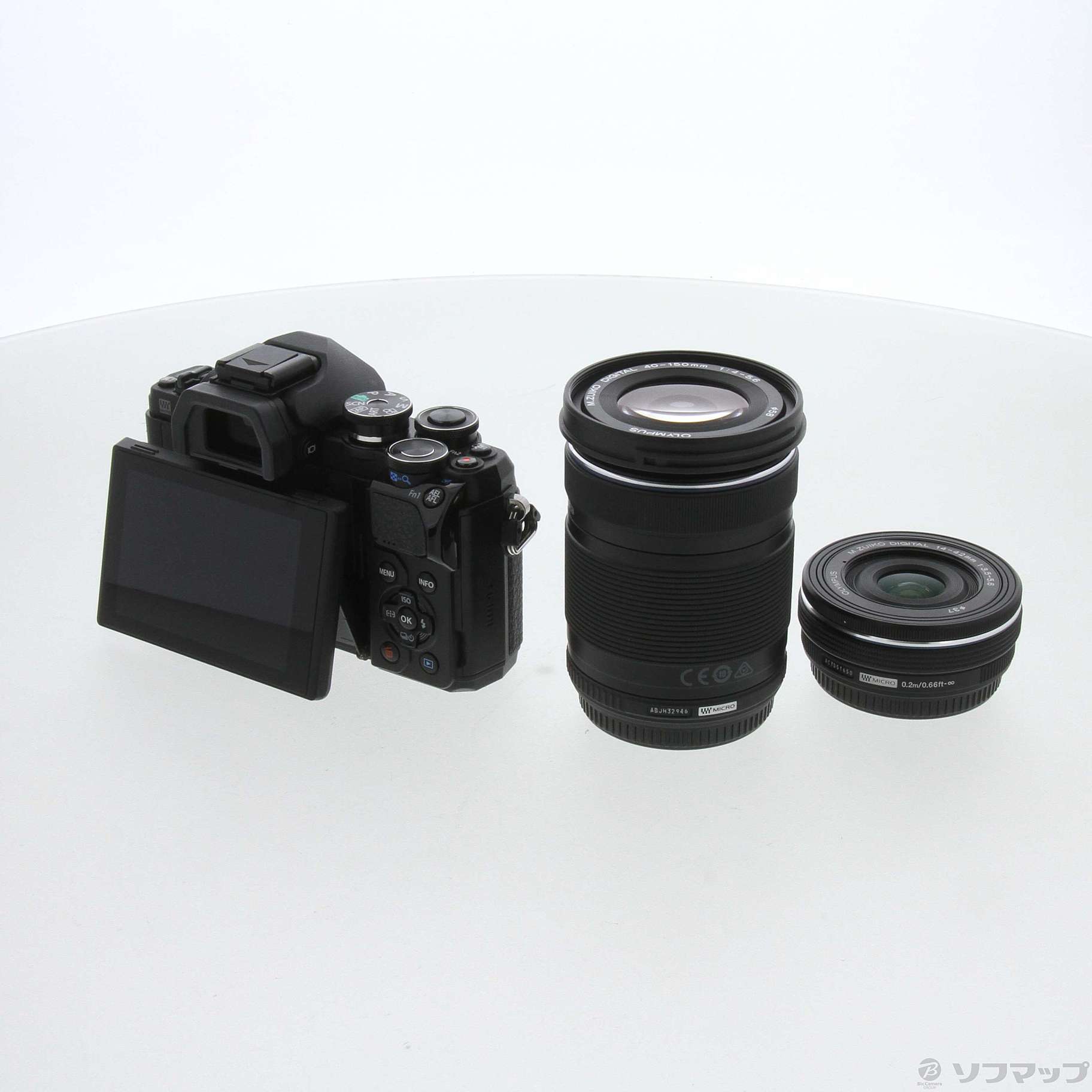 中古】OM-D E-M10 Mark III EZダブルズームキット ブラック 
