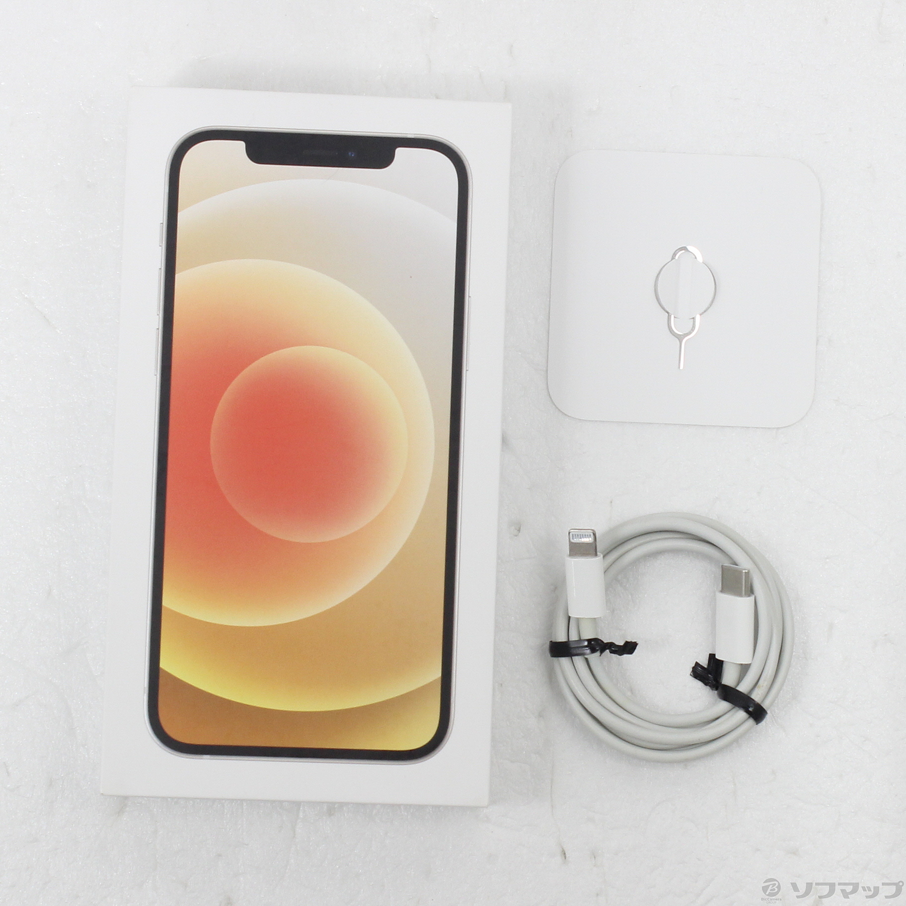 中古】iPhone12 128GB ホワイト MGHV3J／A SIMフリー [2133072340212