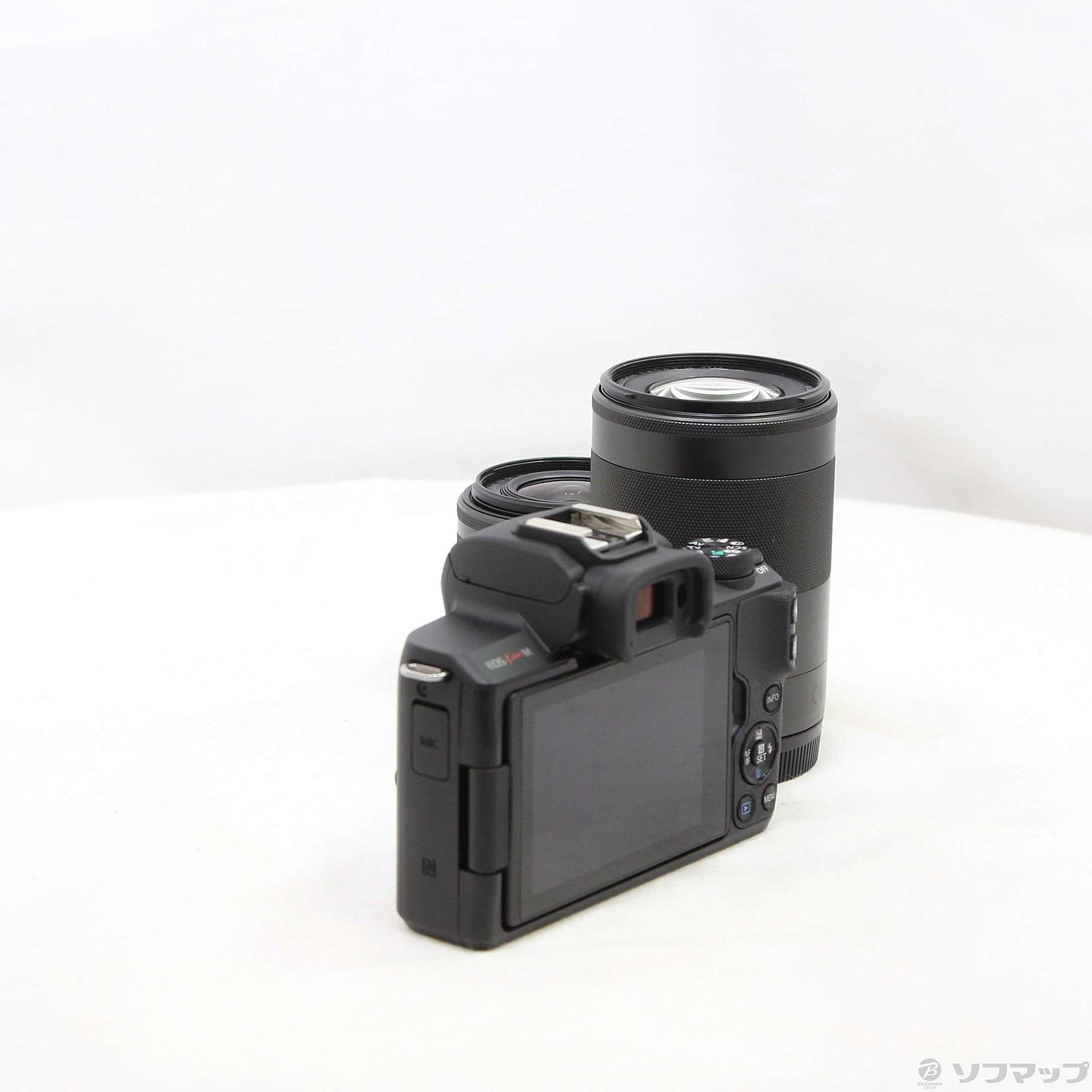 中古】EOS Kiss M ダブルズームキット ブラック [2133072354622