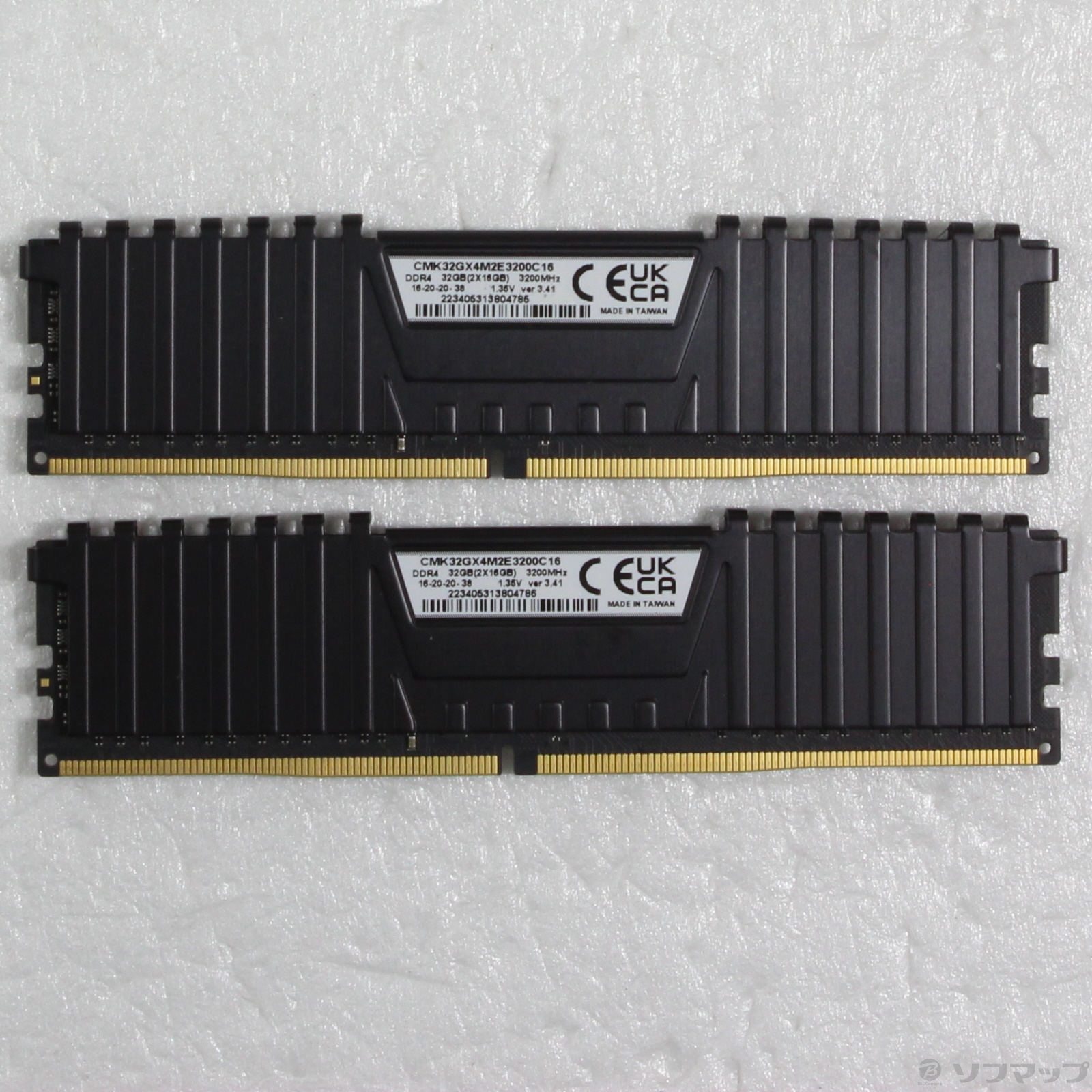 中古】288P DDR4 PC4-25600 DDR4-3200 32GB 16GB×2枚組 ［288P PC4 
