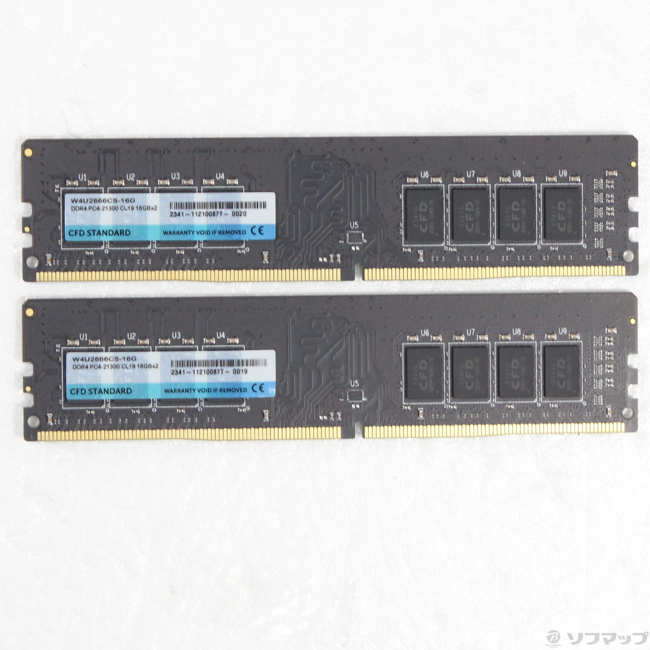 中古】W4U2666CS-16G ［288P PC4-21300(DDR4-2666) 32GB(16GB×2枚組