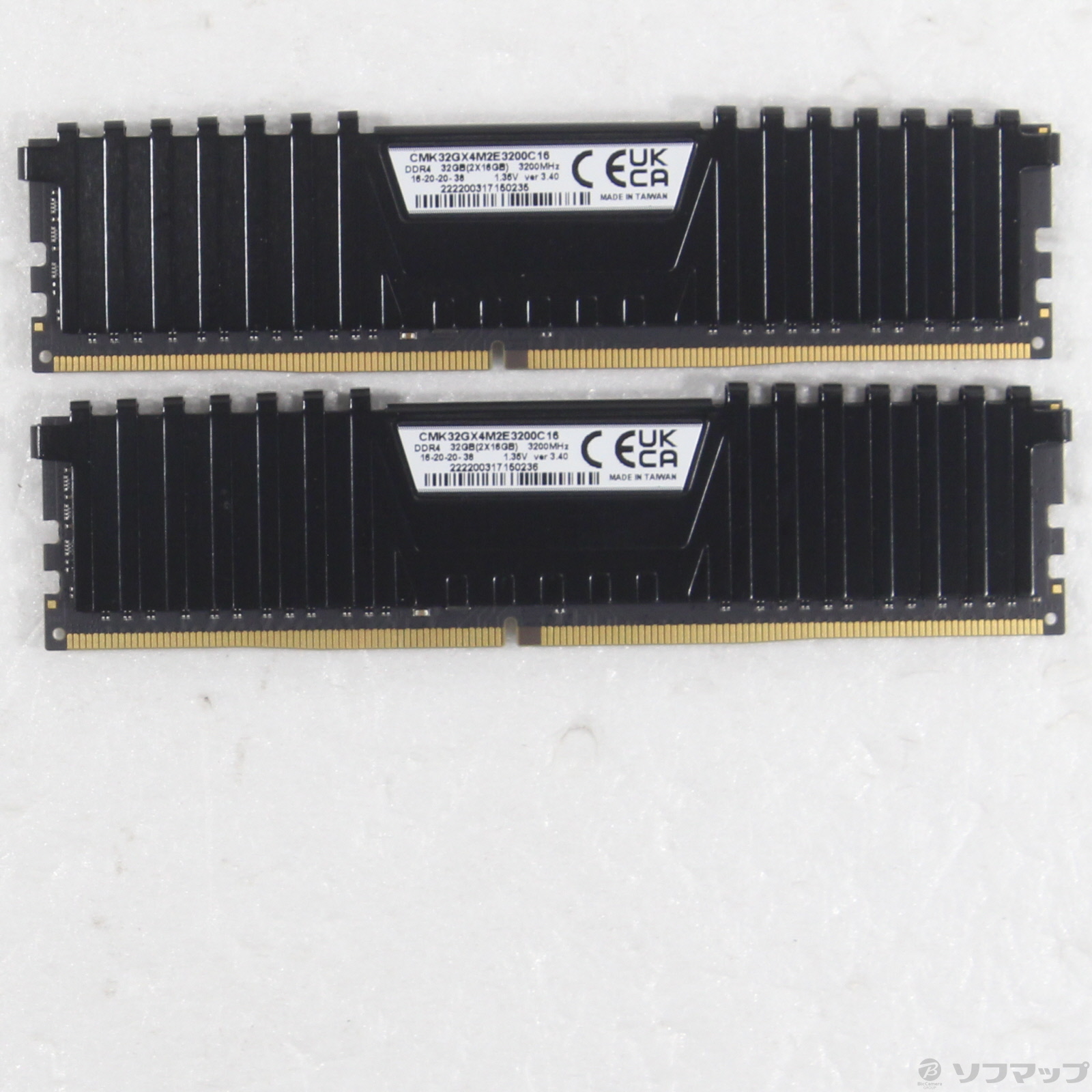 中古品〕 CMK32GX4M2E3200C16 32GB 16GB×2枚組｜の通販はソフマップ 