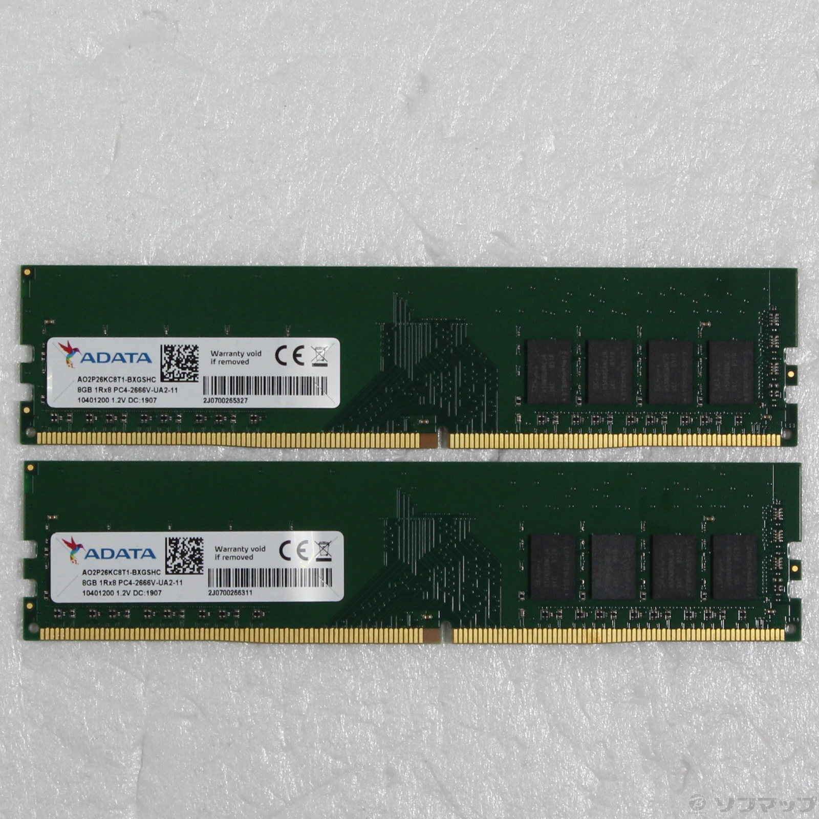 中古】288P PC4-21300 DDR4-2666 16GB 8GB×2枚組 ［288P PC4-21300 