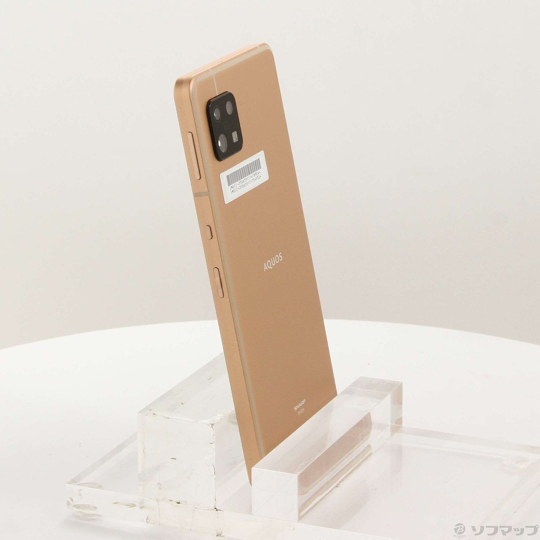 中古】AQUOS sense6 64GB ライトカッパー SHG05 au SIMフリー