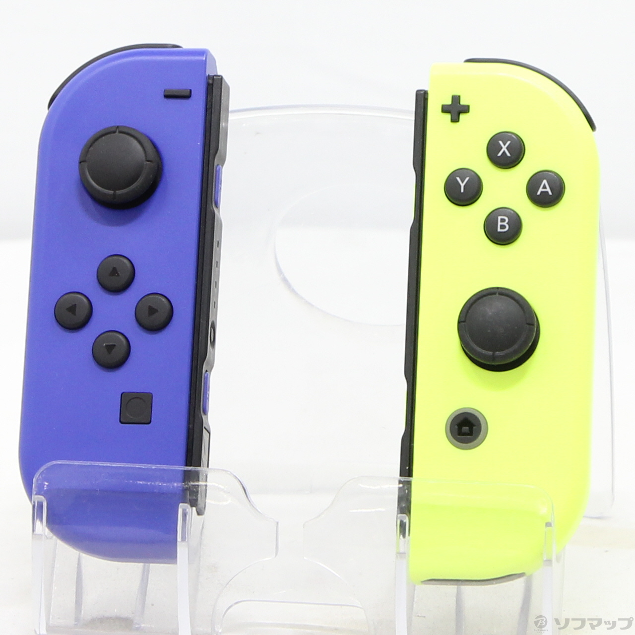 中古品〕 Joy-Con(L) ブルー／(R) ネオンイエロー 【Switch】｜の通販