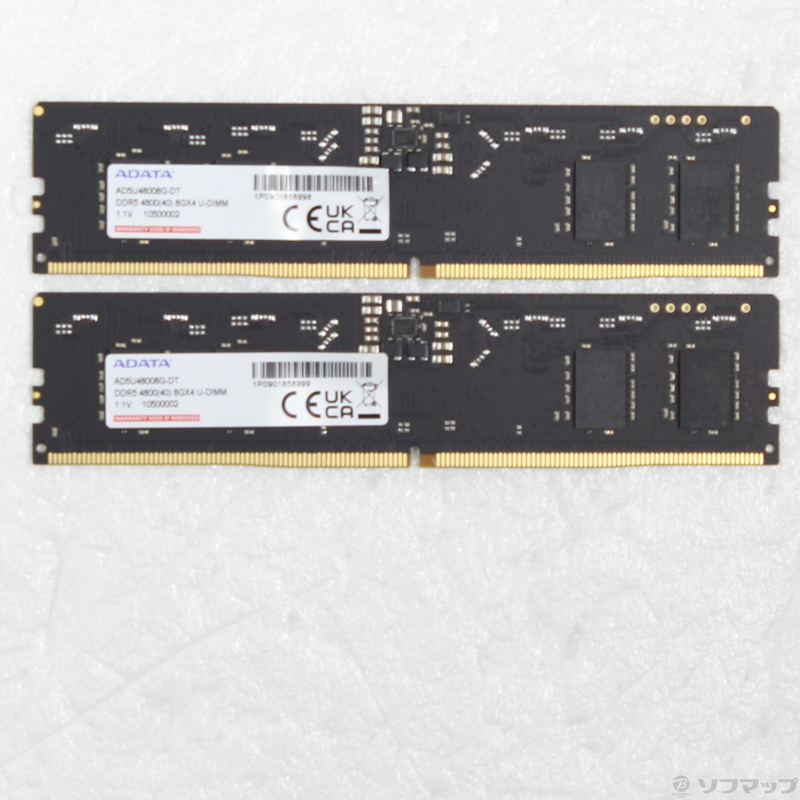 PCパーツ ADATA DDR5 4800 8GB2枚 美品