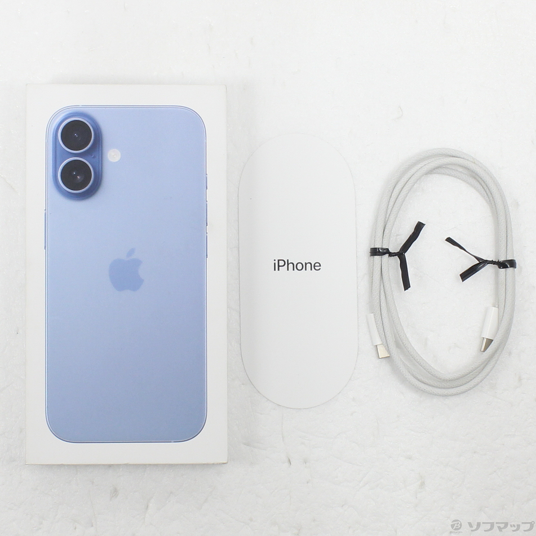 中古】iPhone17 256GB ミストブルー MG694J／A SIMフリー