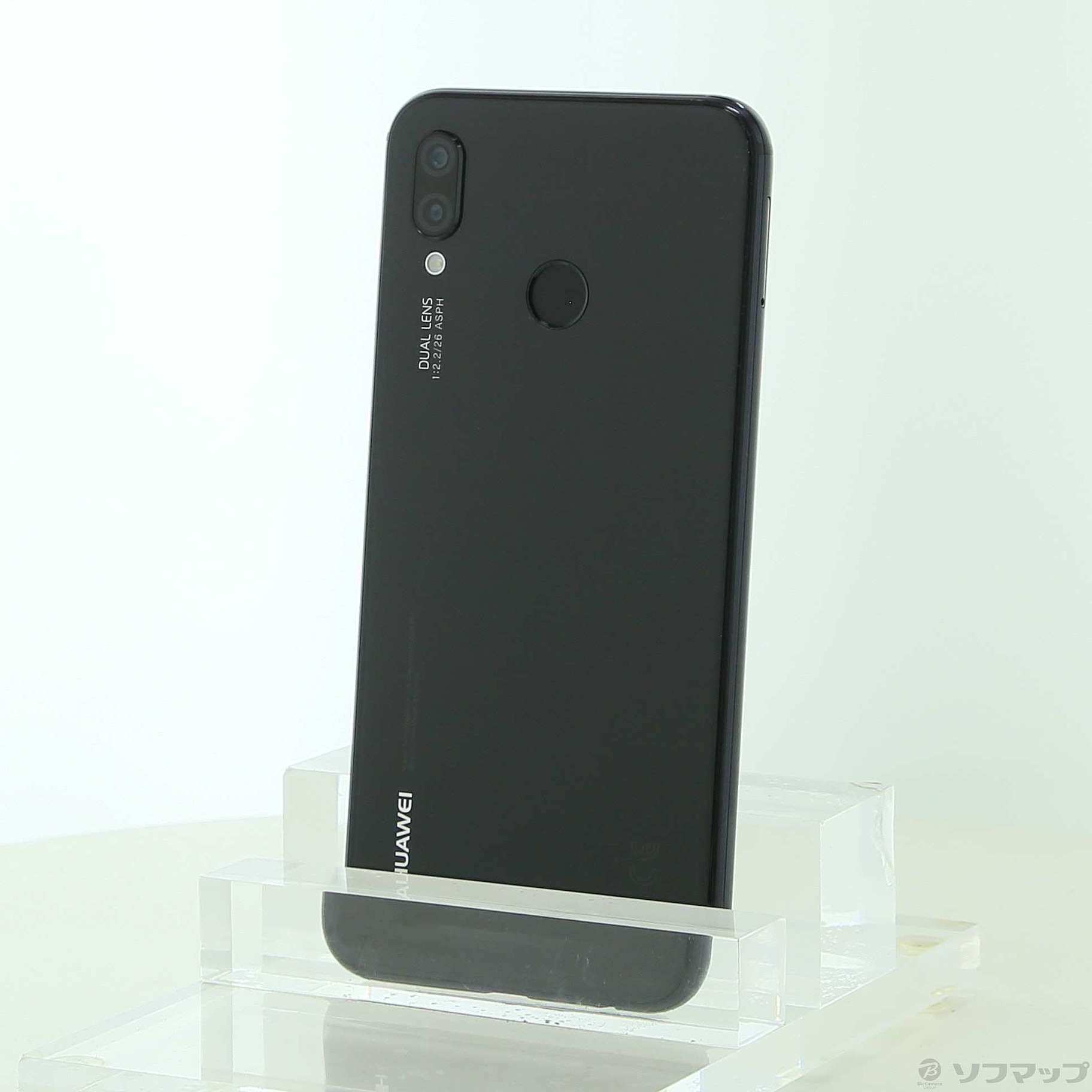 中古】HUAWEI P20 lite 32GB ミッドナイトブラック ANE-LX2J SIMフリー 