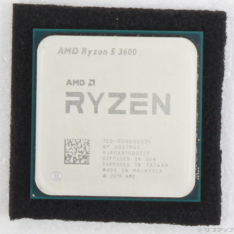 AMD Ryzen 5 3600（中古品）＋FAN（未使用品） 中古】Ryzen 5 3600 〔3.6GHz／SOCKET AM4〕 [2133073222128] - 法人