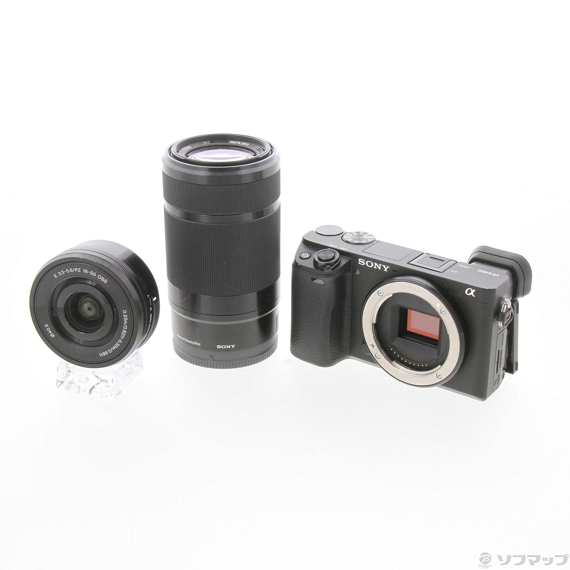 中古】α6400 ILCE-6400Y ダブルズームレンズキット ブラック
