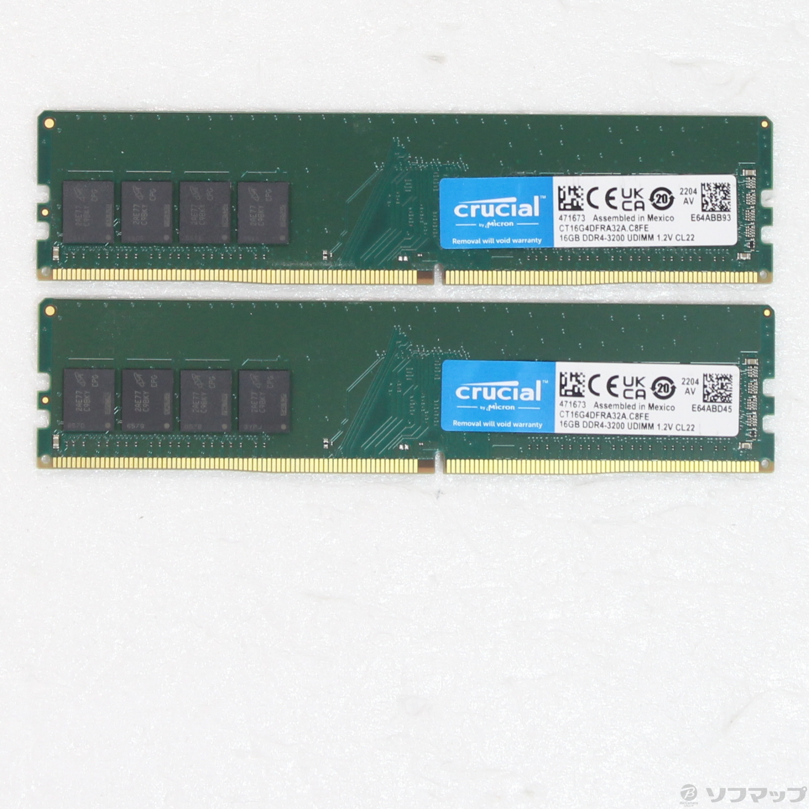 中古】CT2K16G4DFRA32A 32GB 16GB×2枚組 [2133073247206] - 法人専用