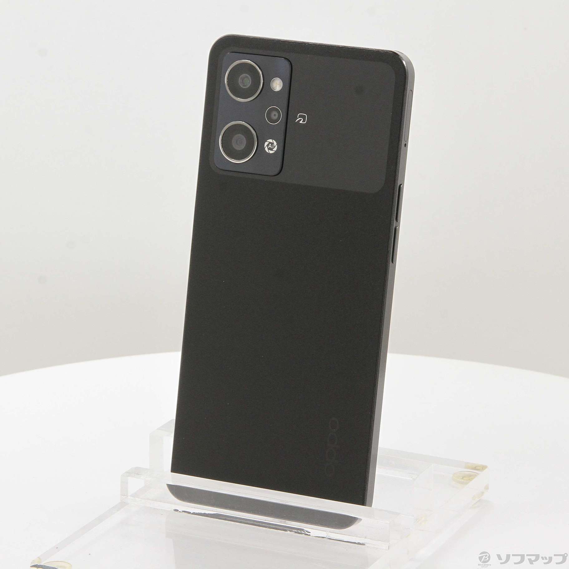 中古】OPPO Reno9 A 128GB ナイトブラック A301OP Y!mobile SIMフリー 