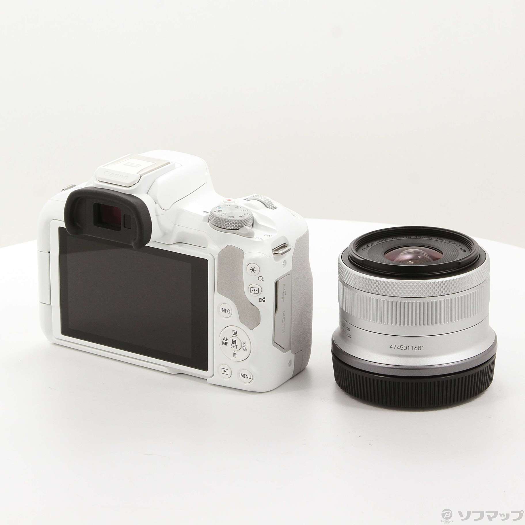 中古】EOS R50 RF-S18-45 IS STM レンズキット ホワイト 
