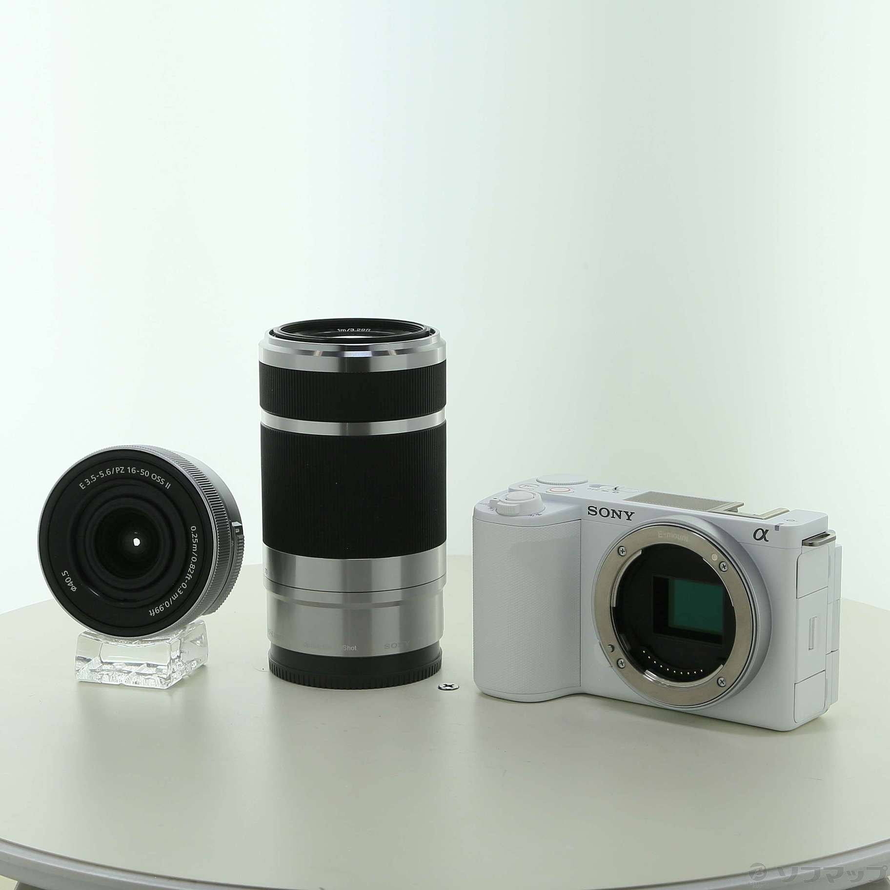 SONY VLOGCAM ZV-E10M2X ホワイト 新品未使用品 箱訳有り 中古】VLOGCAM ZV-E10 II ダブルズームレンズキット ホワイト ZV