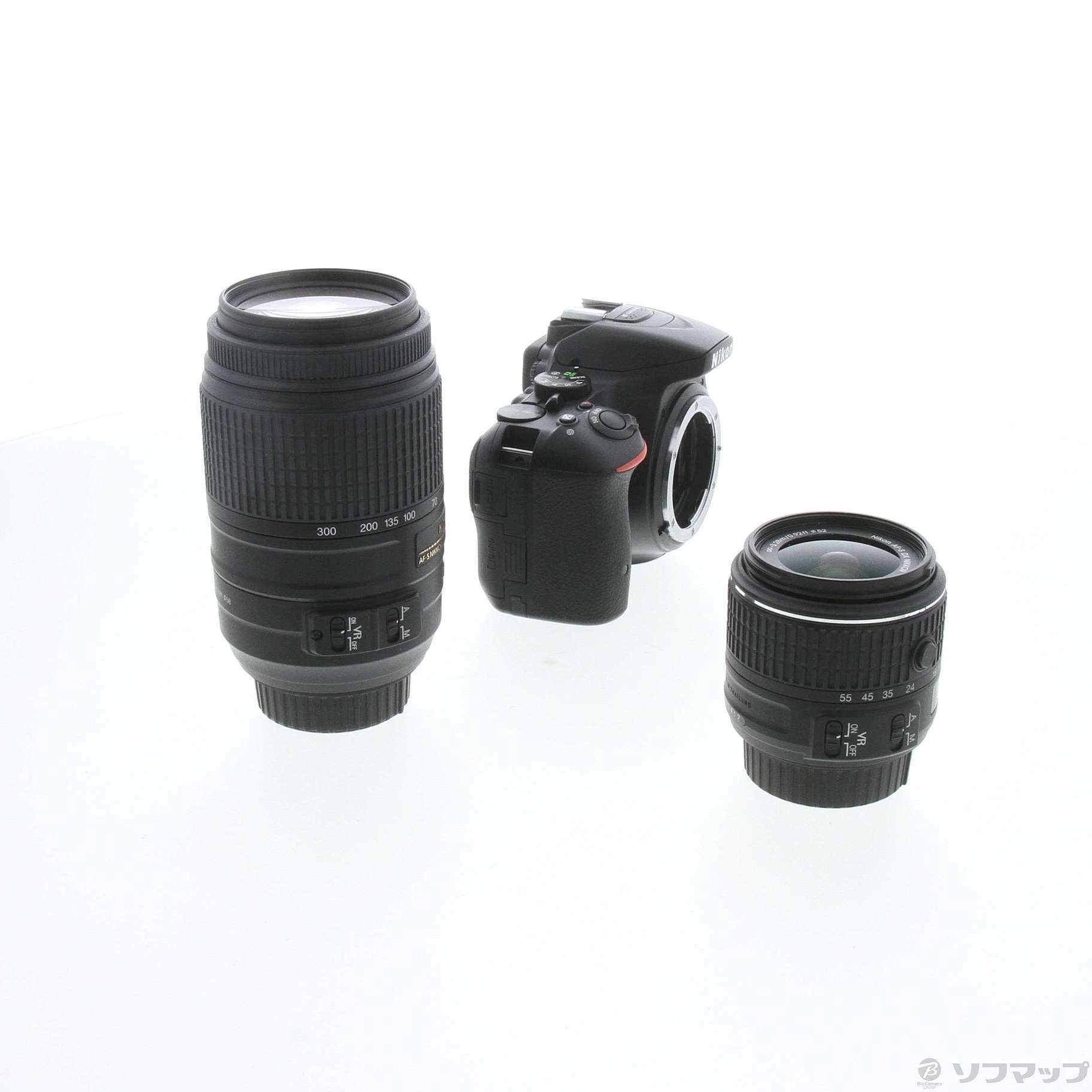 中古】NIKON D5500 ダブルズームキット ブラック [2133073416329 