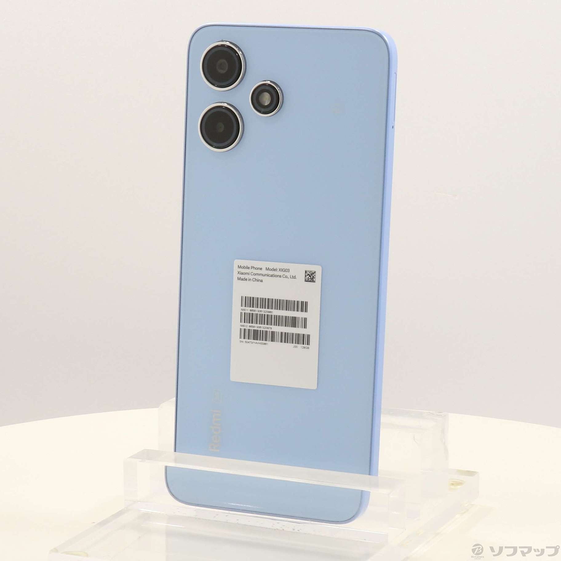 中古】Redmi 12 5G 128GB スカイブルー XIG03 au SIMフリー