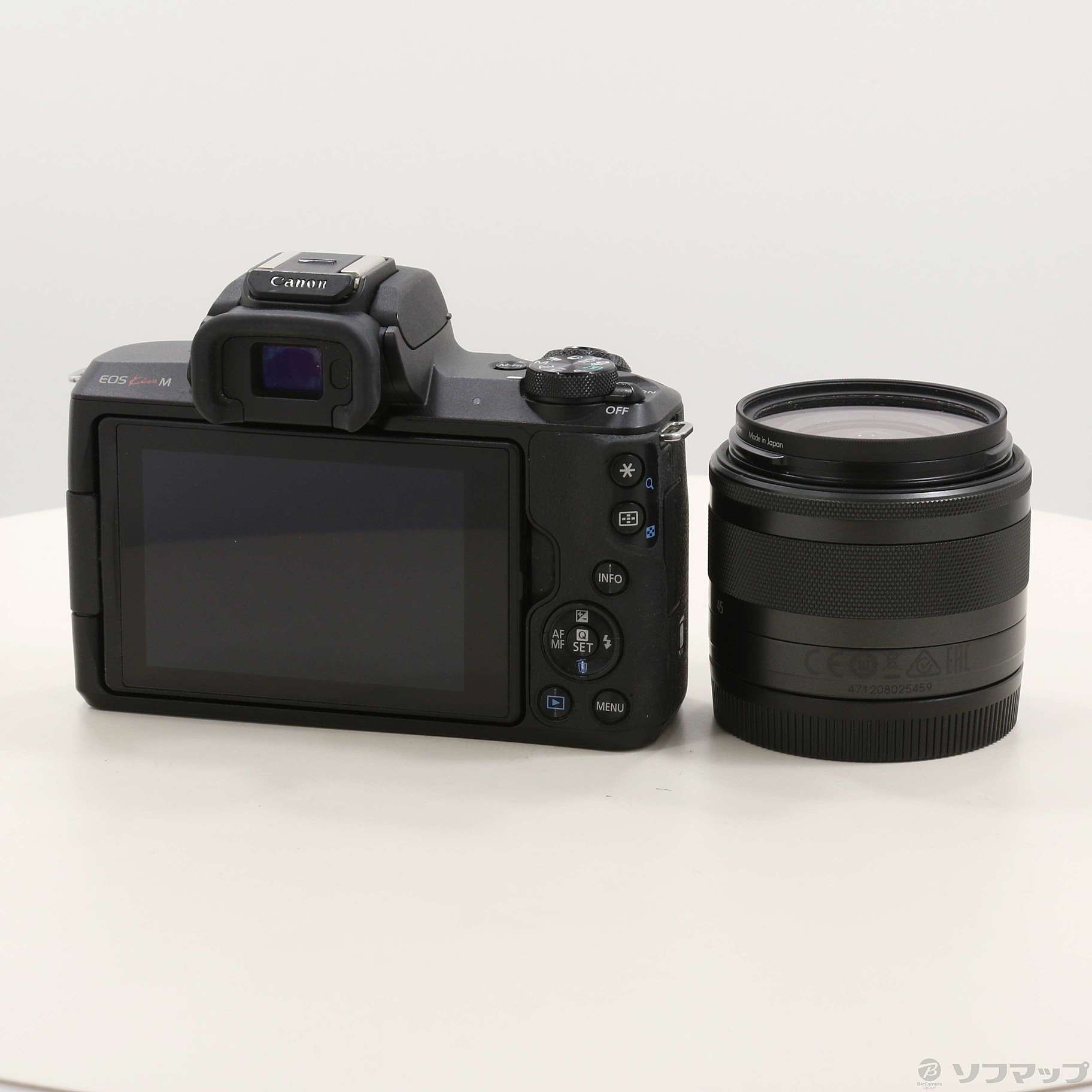 中古】EOS Kiss M EF-M15-45 IS STM レンズキット ブラック