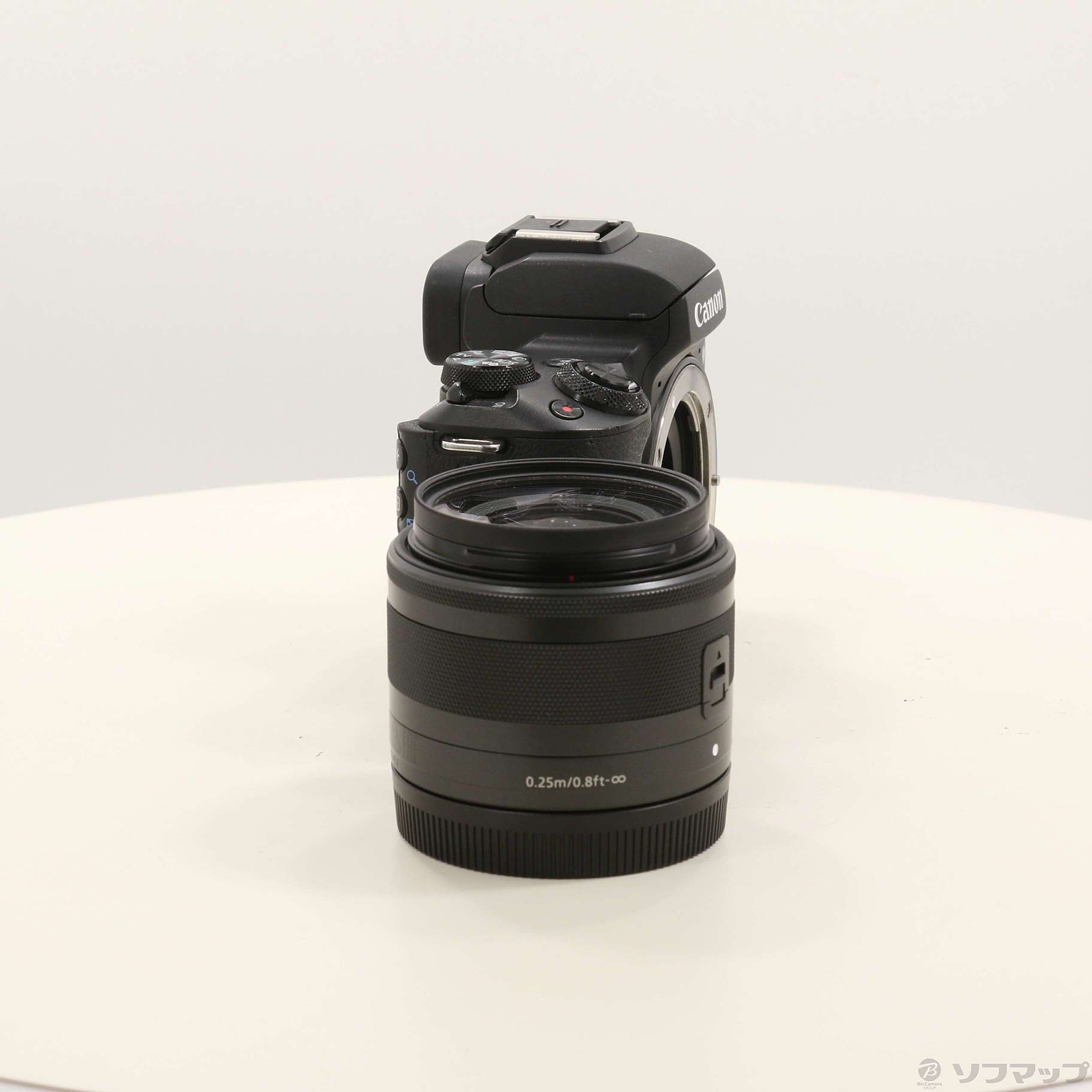 中古】EOS Kiss M EF-M15-45 IS STM レンズキット ブラック