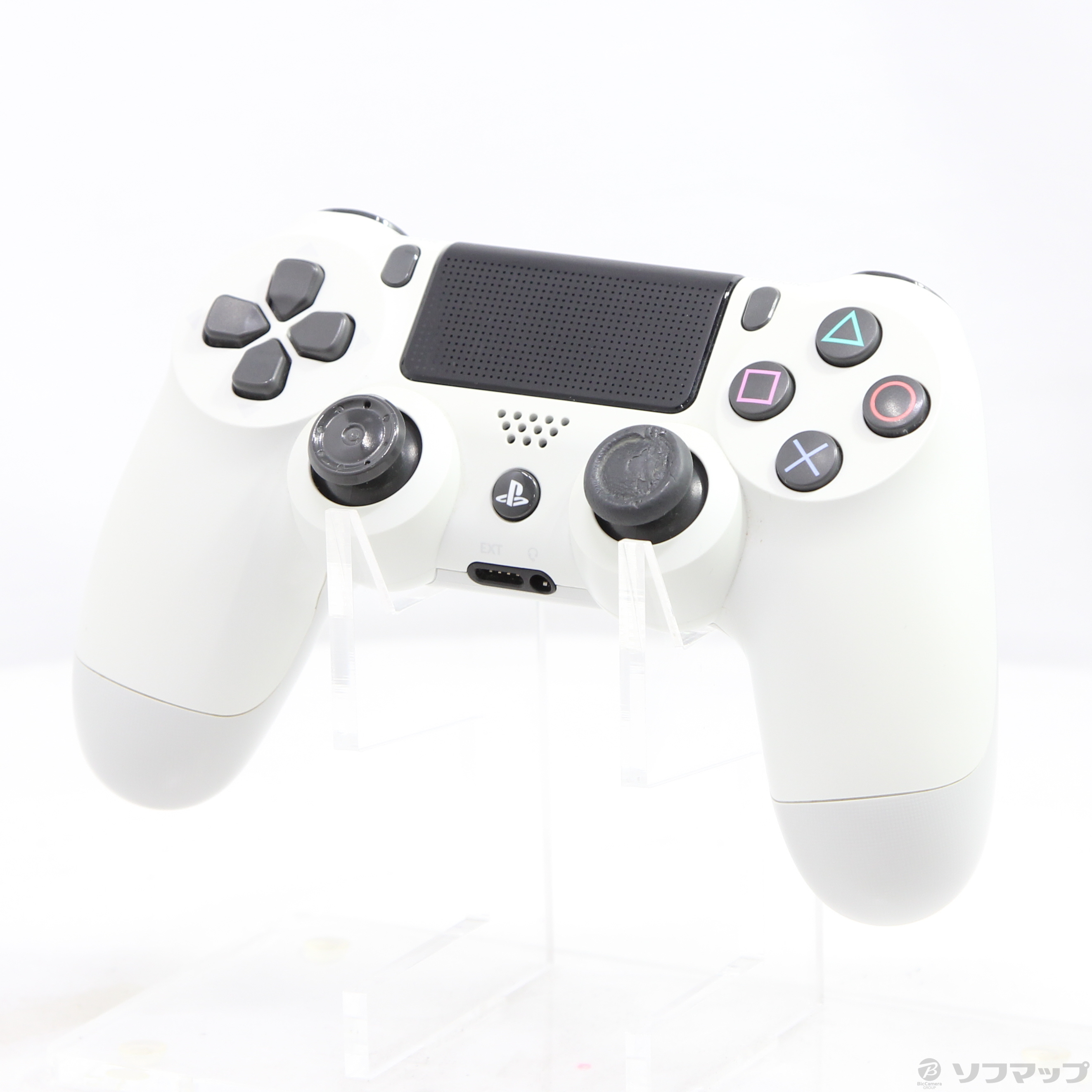 中古】ワイヤレスコントローラー DUALSHOCK4 グレイシャー・ホワイト 