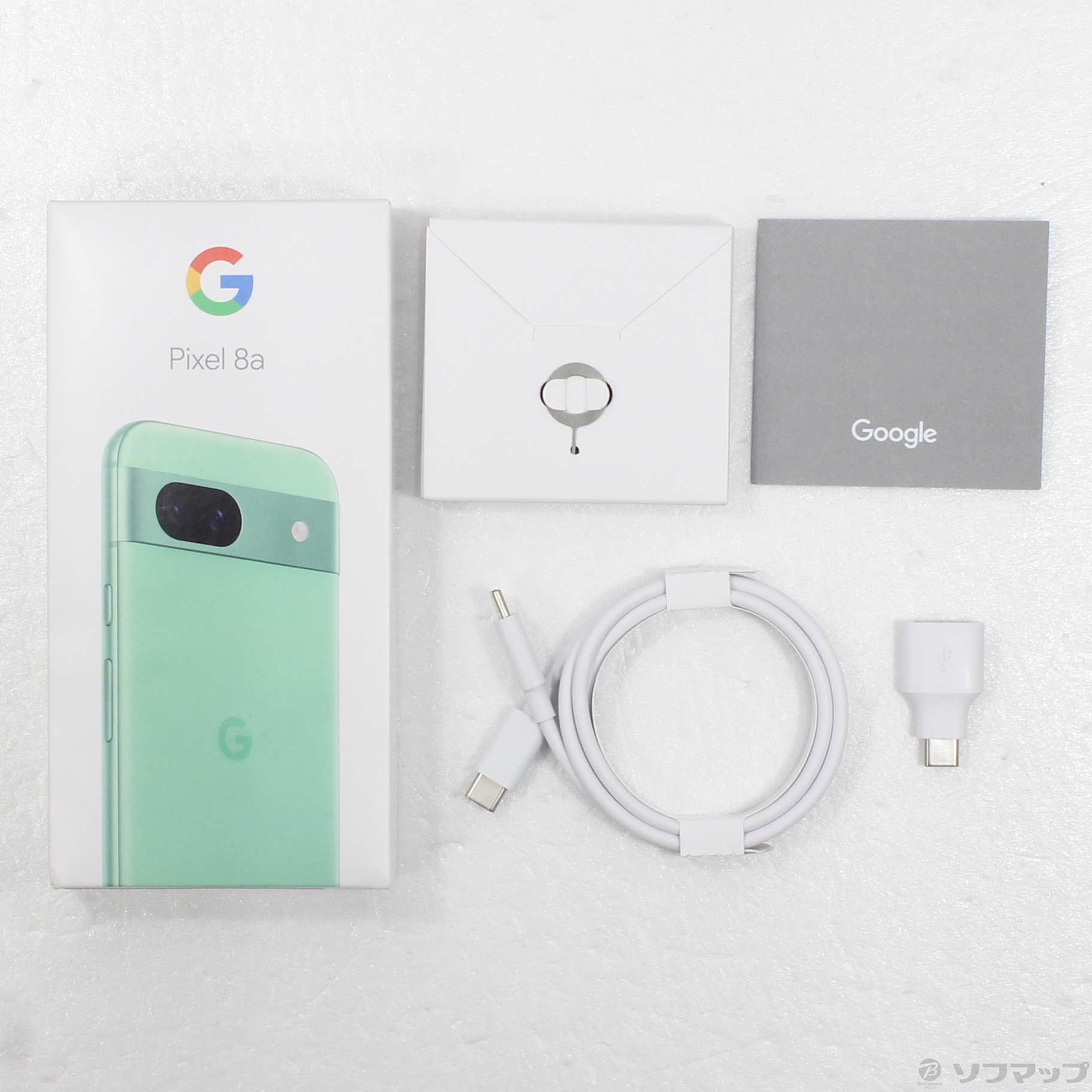 中古品〕 Google Pixel 8a 128GB アロエ G576D Y!mobile SIMフリー｜の 