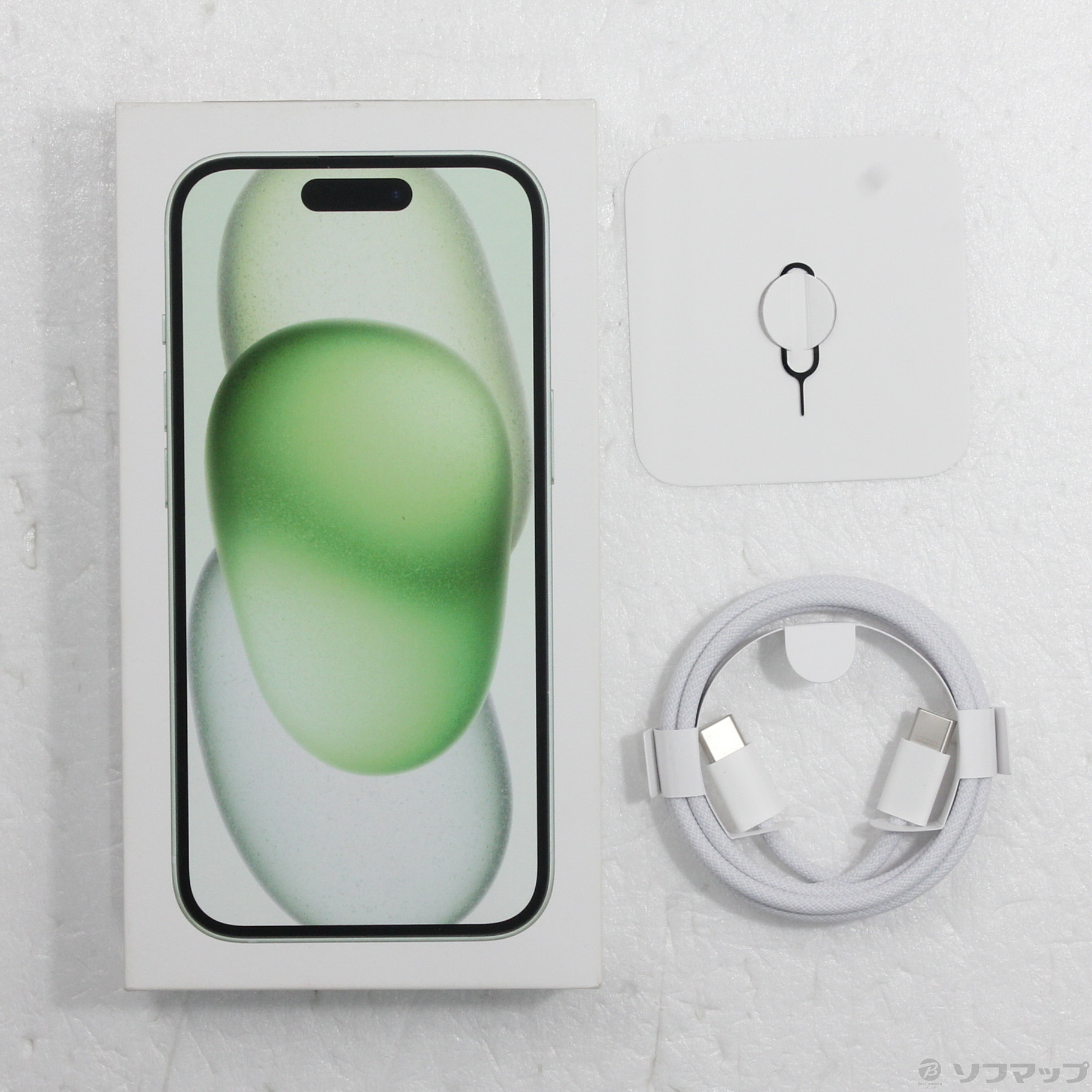 中古】iPhone15 128GB グリーン MTMM3J／A SIMフリー [2133073618624