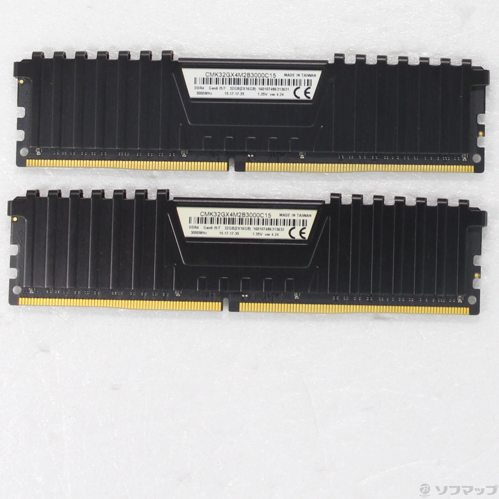 DDR4-3000 32GB(16GB×2枚) CORSAIR 動作保証】DDR4 3000 32GB(8GB×4枚