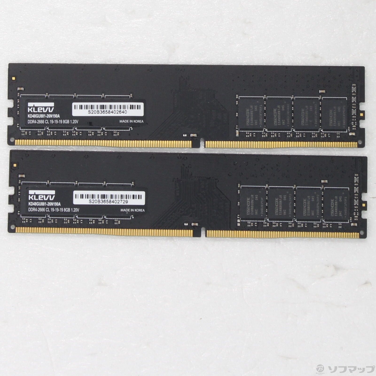 中古】288P PC4-21300 DDR4-2666 16GB 8GB×2枚組 ［288P PC4-21300 