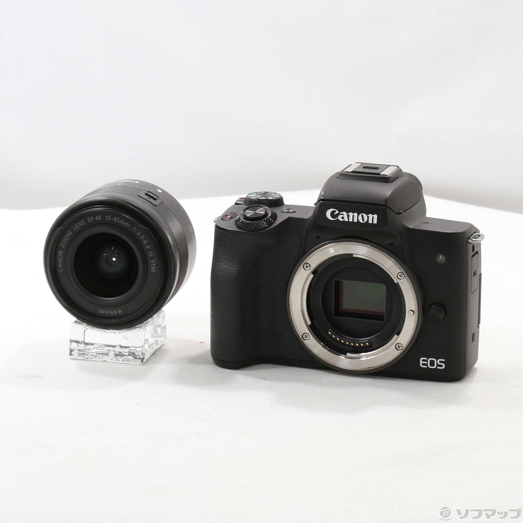 中古】EOS Kiss M EF-M15-45 IS STM レンズキット ブラック 