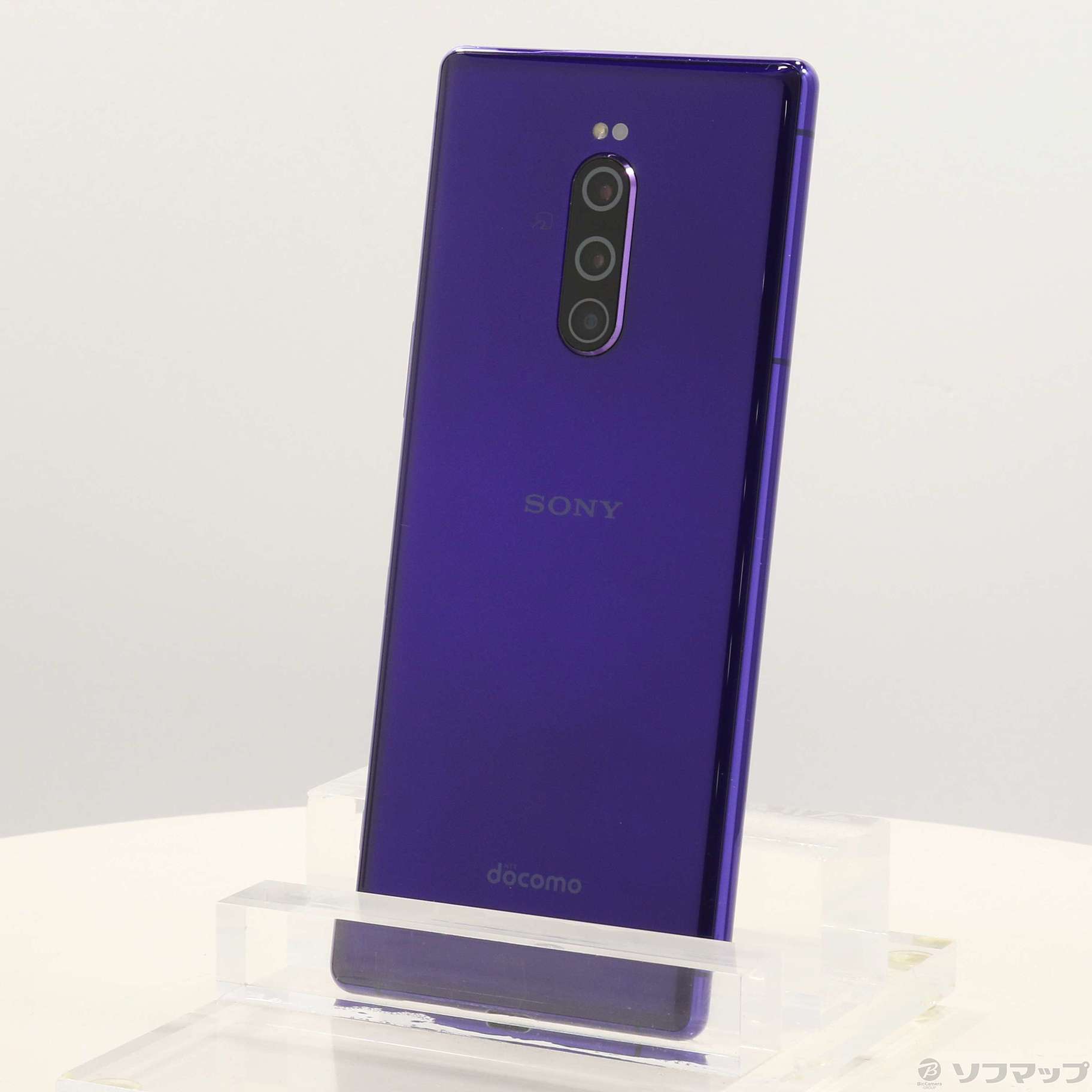 中古】Xperia 1 64GB パープル SO-03L docomoロック解除SIMフリー 