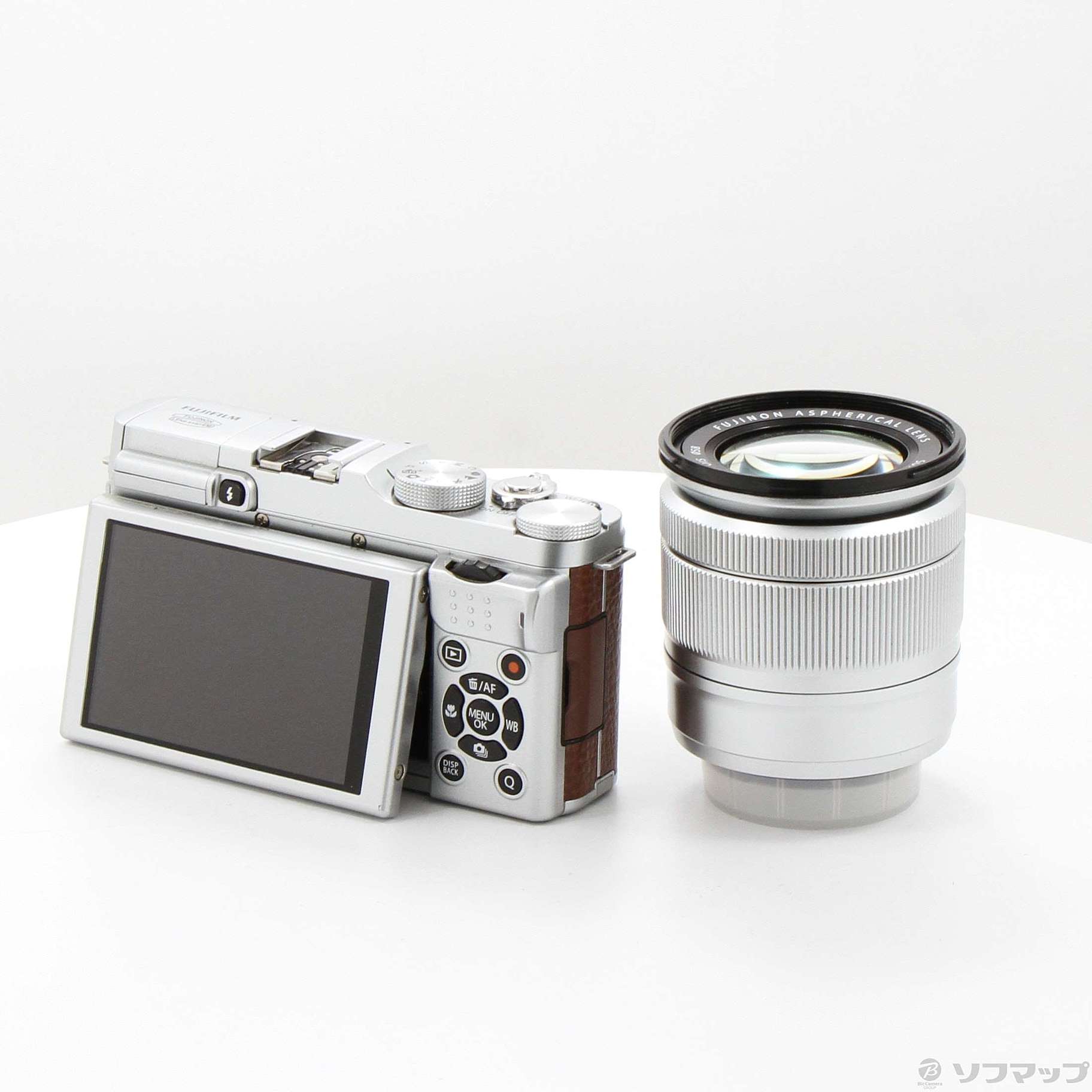 中古】FUJIFILM X-A1 16-50mm レンズキット ブラウン [2133073757934